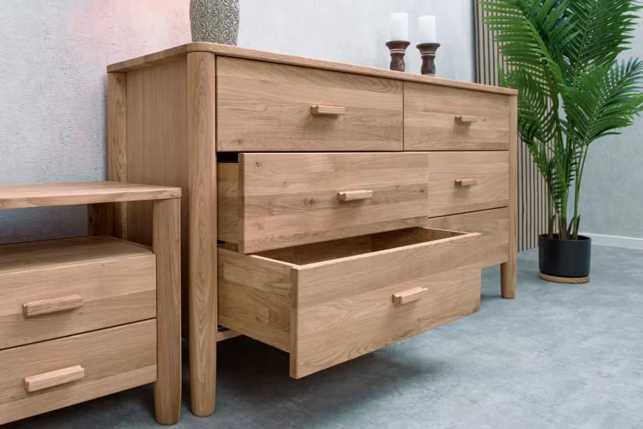 Buffet commode en bois massif de chêne AURA - VESKOR - Image 6