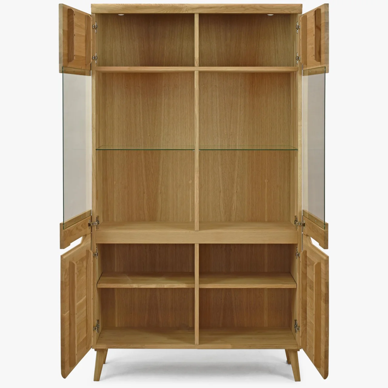 Buffet vitrine en bois massif de chêne Milan 2 - NordicStory - Image 9