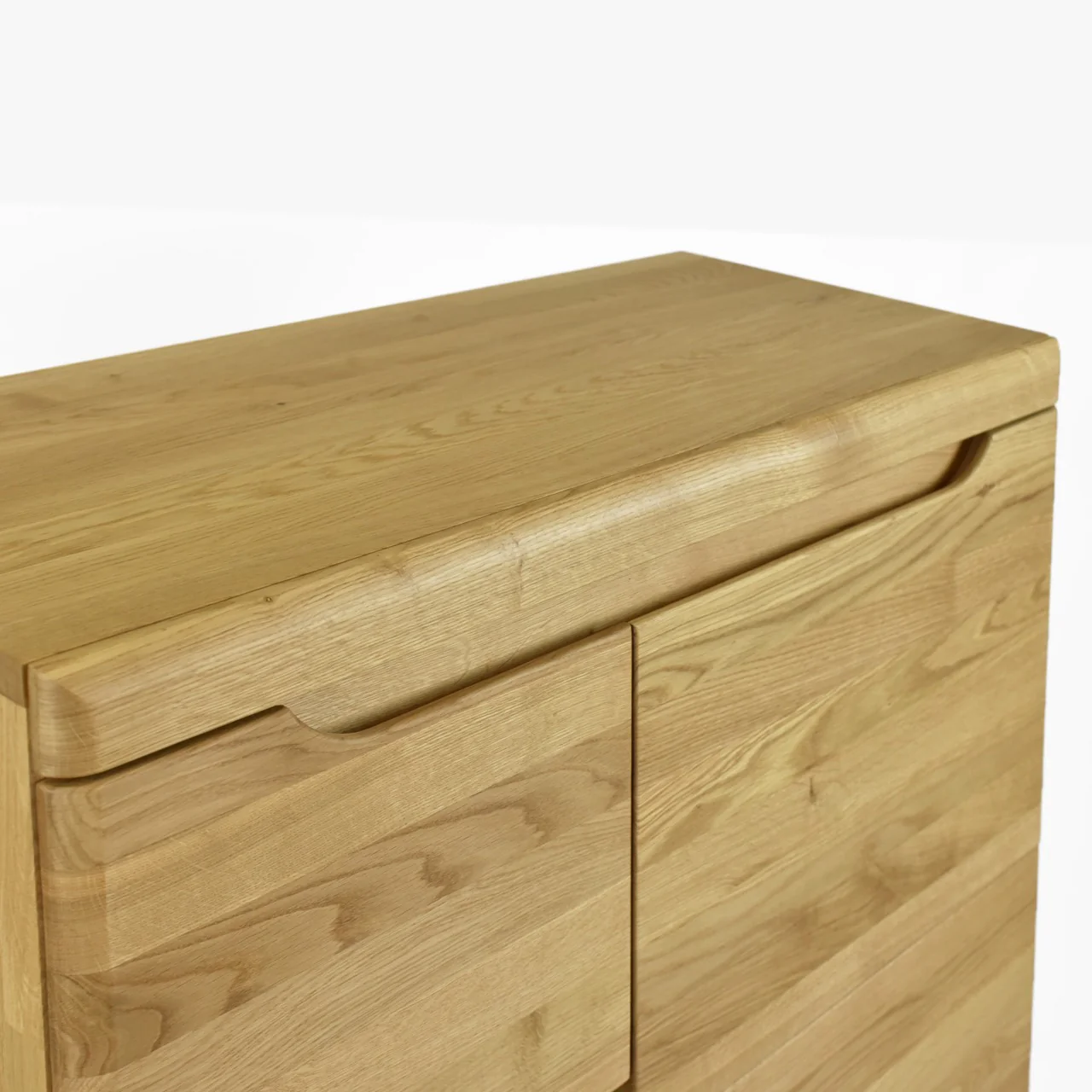 Buffet vitrine en bois massif de chêne Milan 3 - NordicStory - Image 9