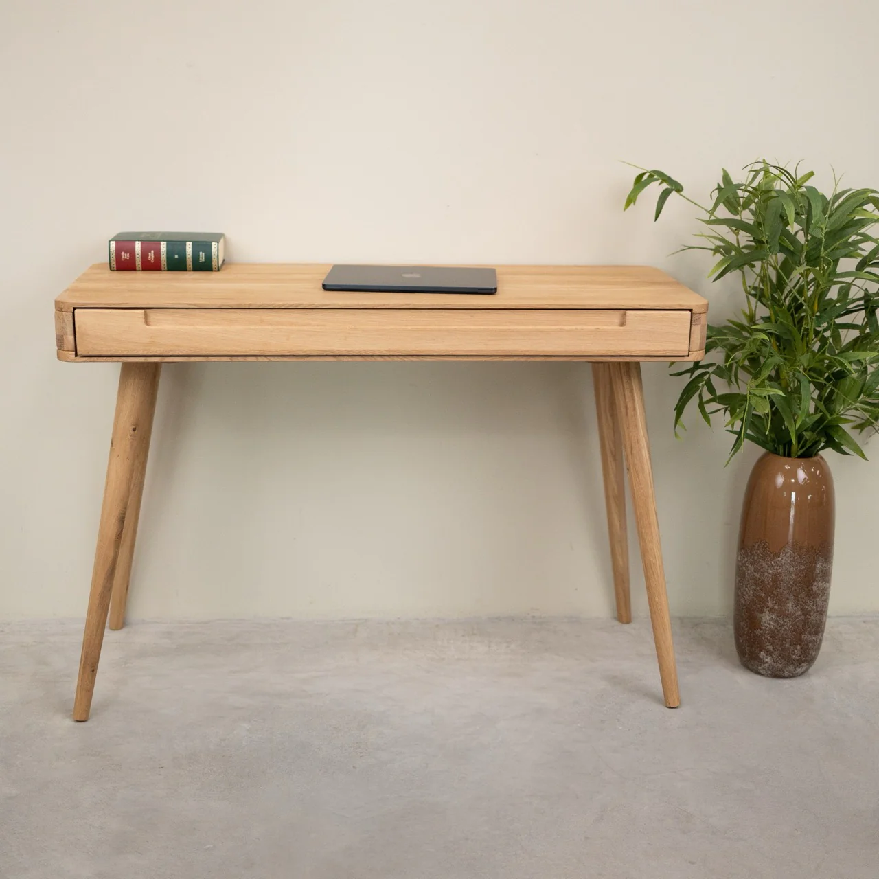 Bureau console en bois massif de chêne Escandi Atelier – NordicStory - Image 11
