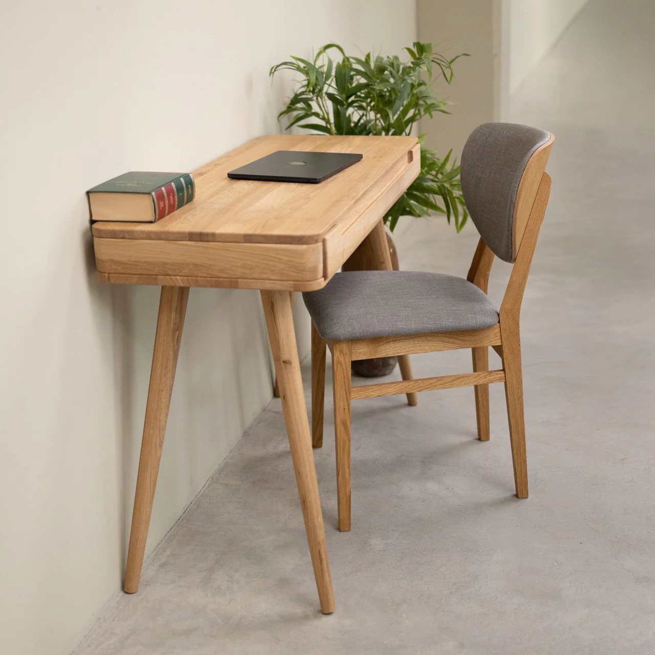 Bureau console en bois massif de chêne Escandi Atelier – NordicStory - Image 14