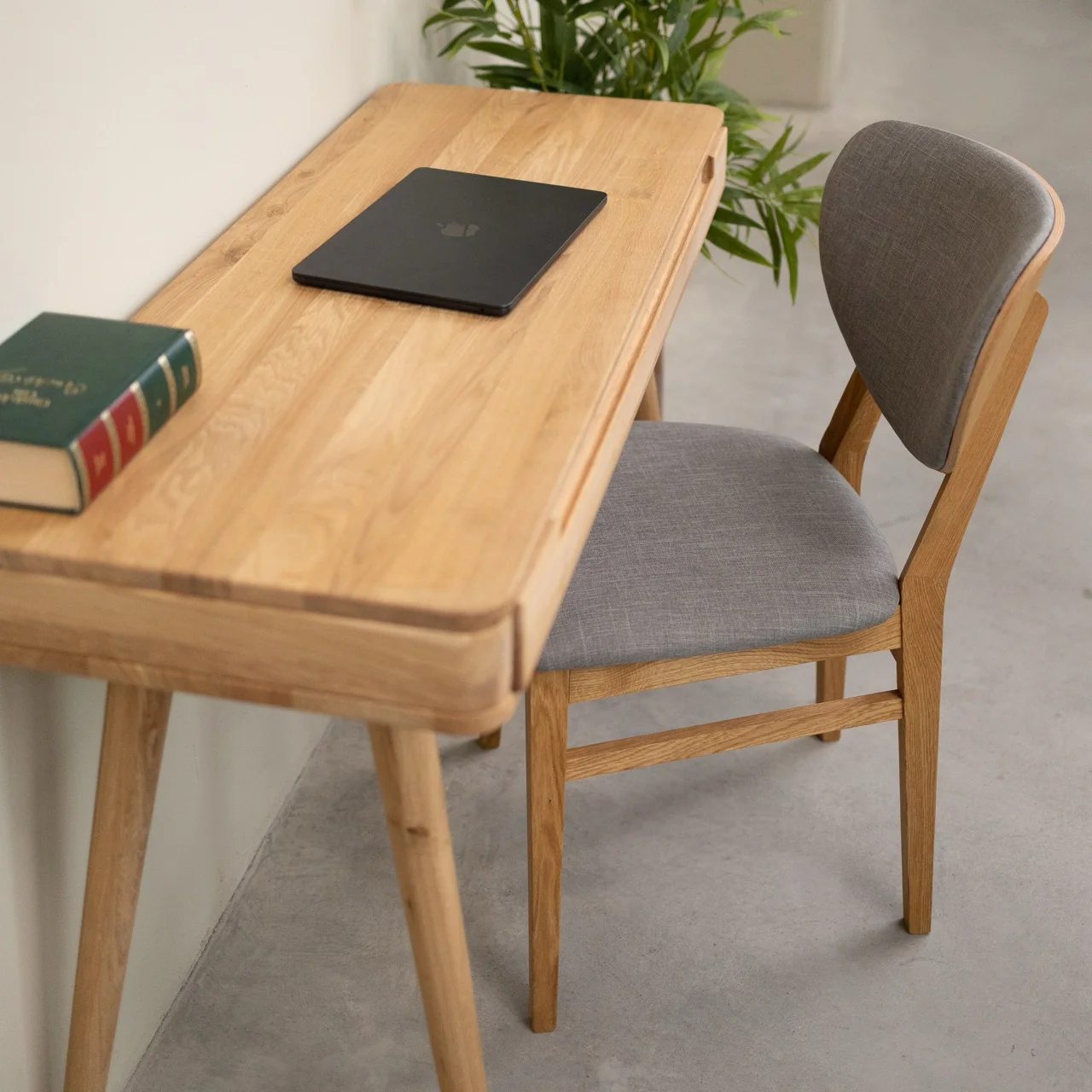 Bureau console en bois massif de chêne Escandi Atelier – NordicStory - Image 15