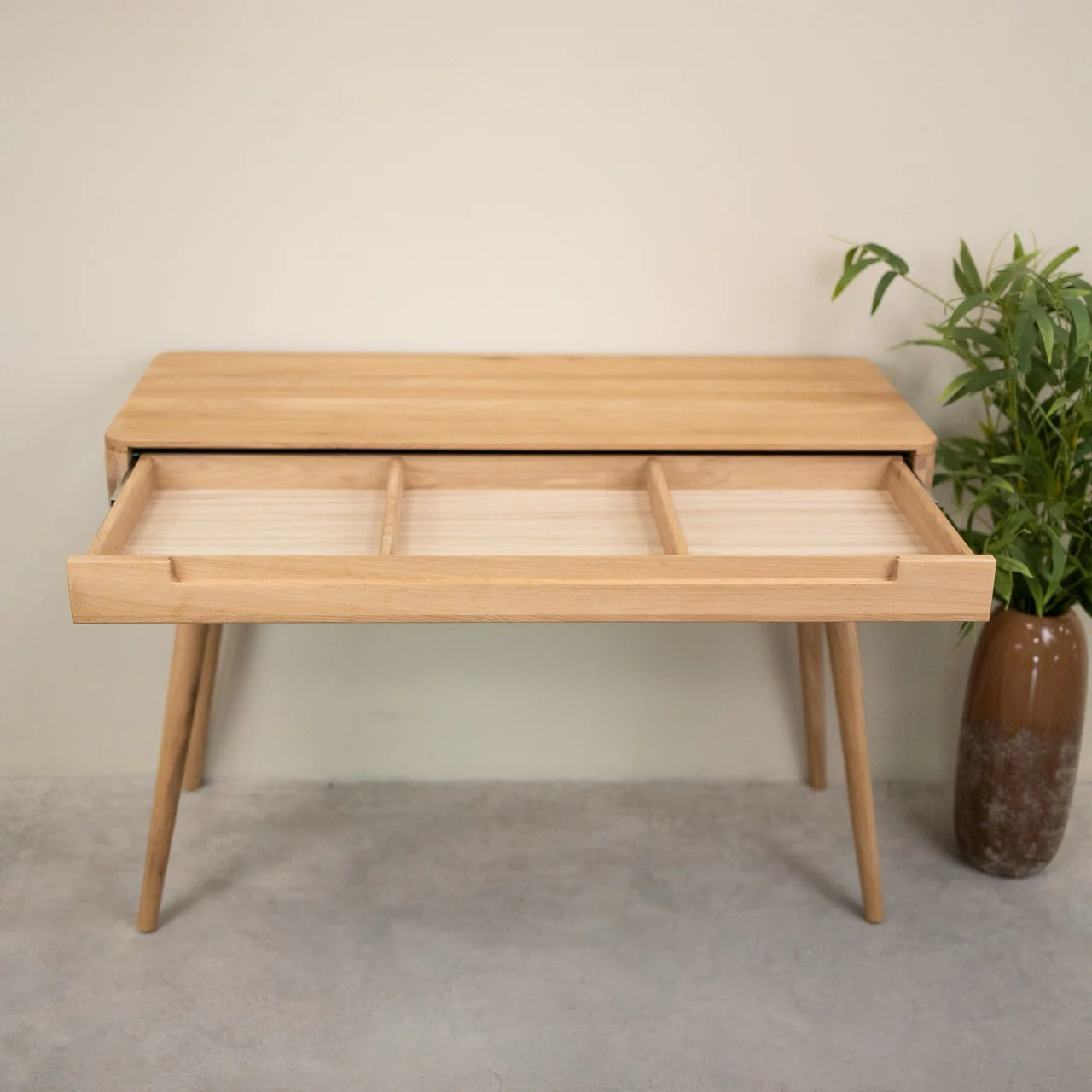 Bureau console en bois massif de chêne Escandi Atelier – NordicStory - Image 5