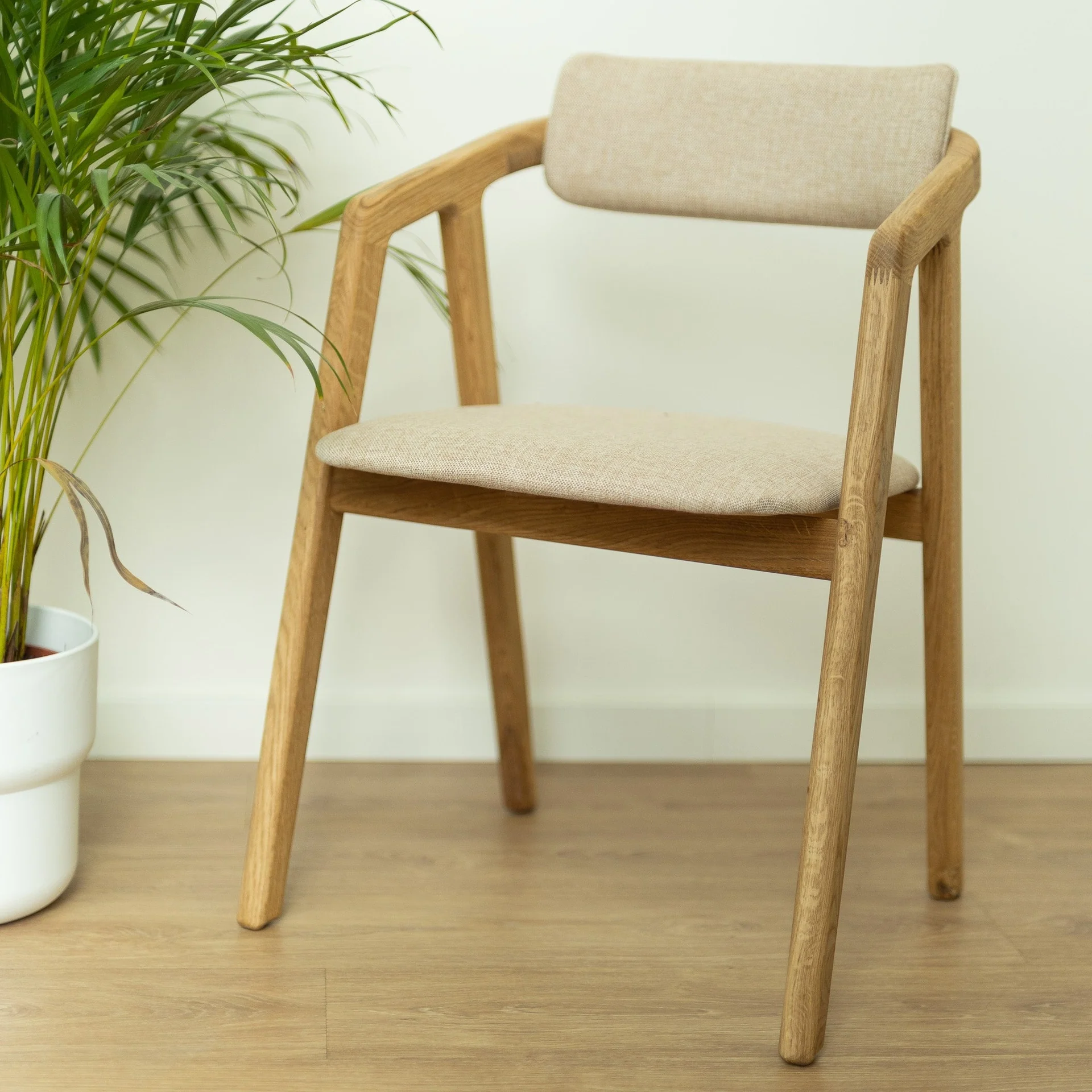 Chaise en bois massif de chêne Soho, revêtement - Lot de 2 ou 4 chaises - NordicStory