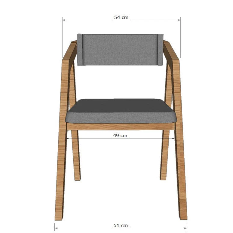 Chaise en bois massif de chêne Soho, revêtement - Lot de 2 ou 4 chaises - NordicStory - Image 11