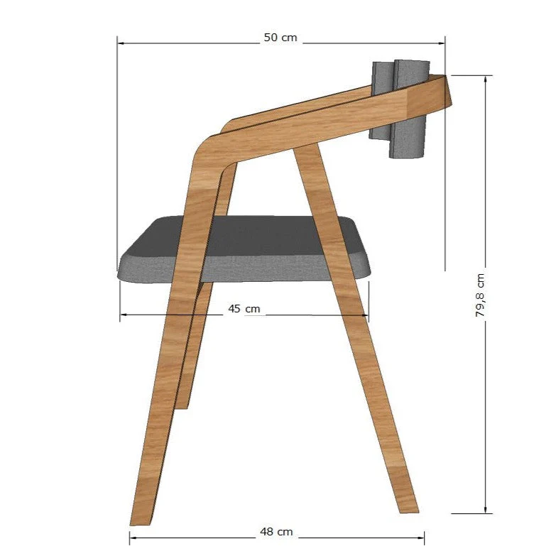 Chaise en bois massif de chêne Soho, revêtement - Lot de 2 ou 4 chaises - NordicStory - Image 12