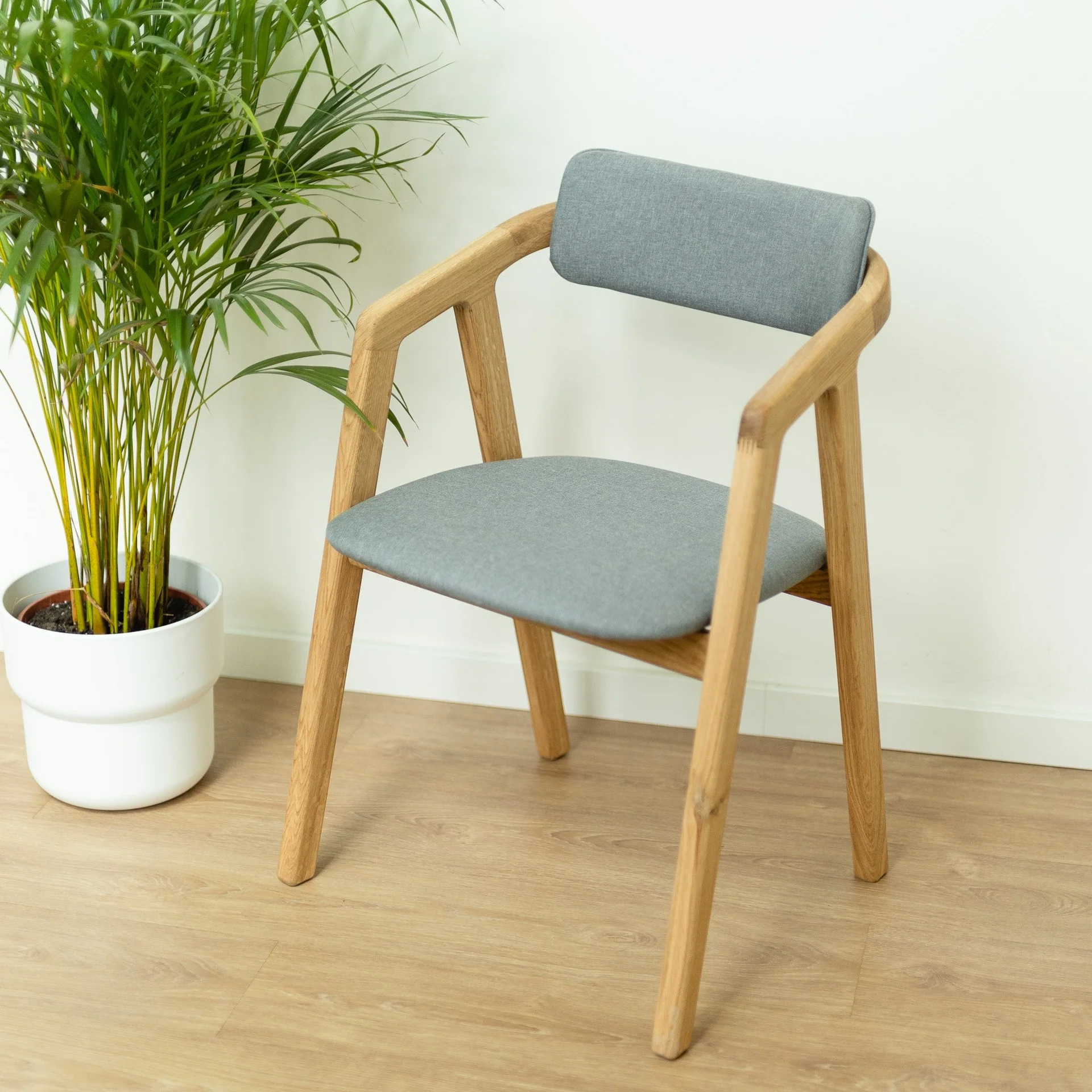 Chaise en bois massif de chêne Soho, revêtement - Lot de 2 ou 4 chaises - NordicStory - Image 9