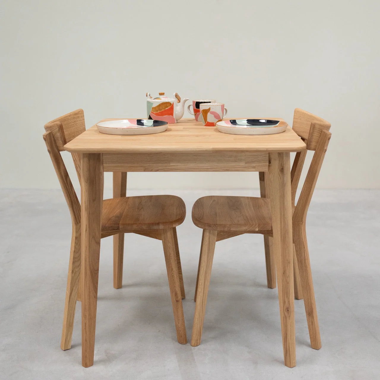 Chaise en bois massif de chêne Victoria - Lot de 2 ou 4 chaises. - NordicStory - Image 10