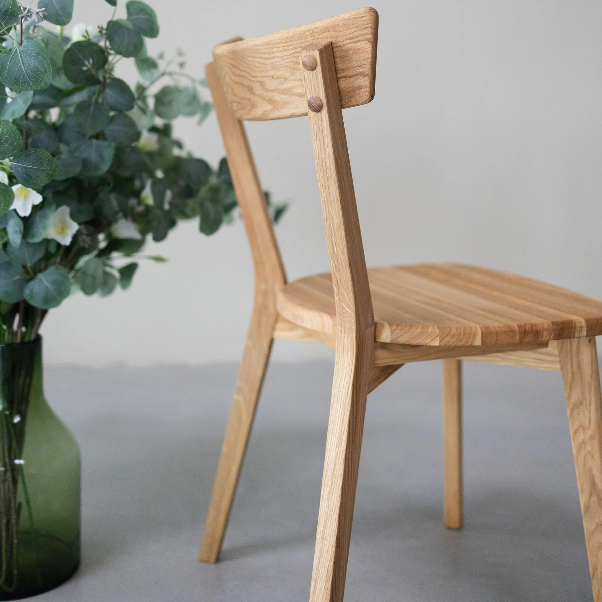 Chaise en bois massif de chêne Victoria - Lot de 2 ou 4 chaises. - NordicStory - Image 6