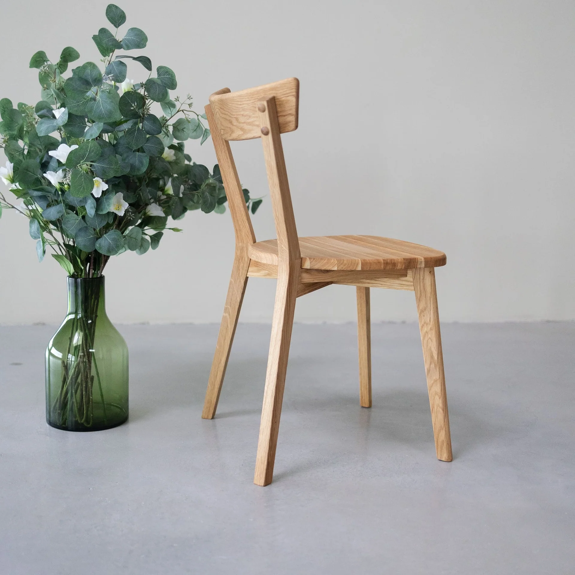 Chaise en bois massif de chêne Victoria - Lot de 2 ou 4 chaises. - NordicStory - Image 7