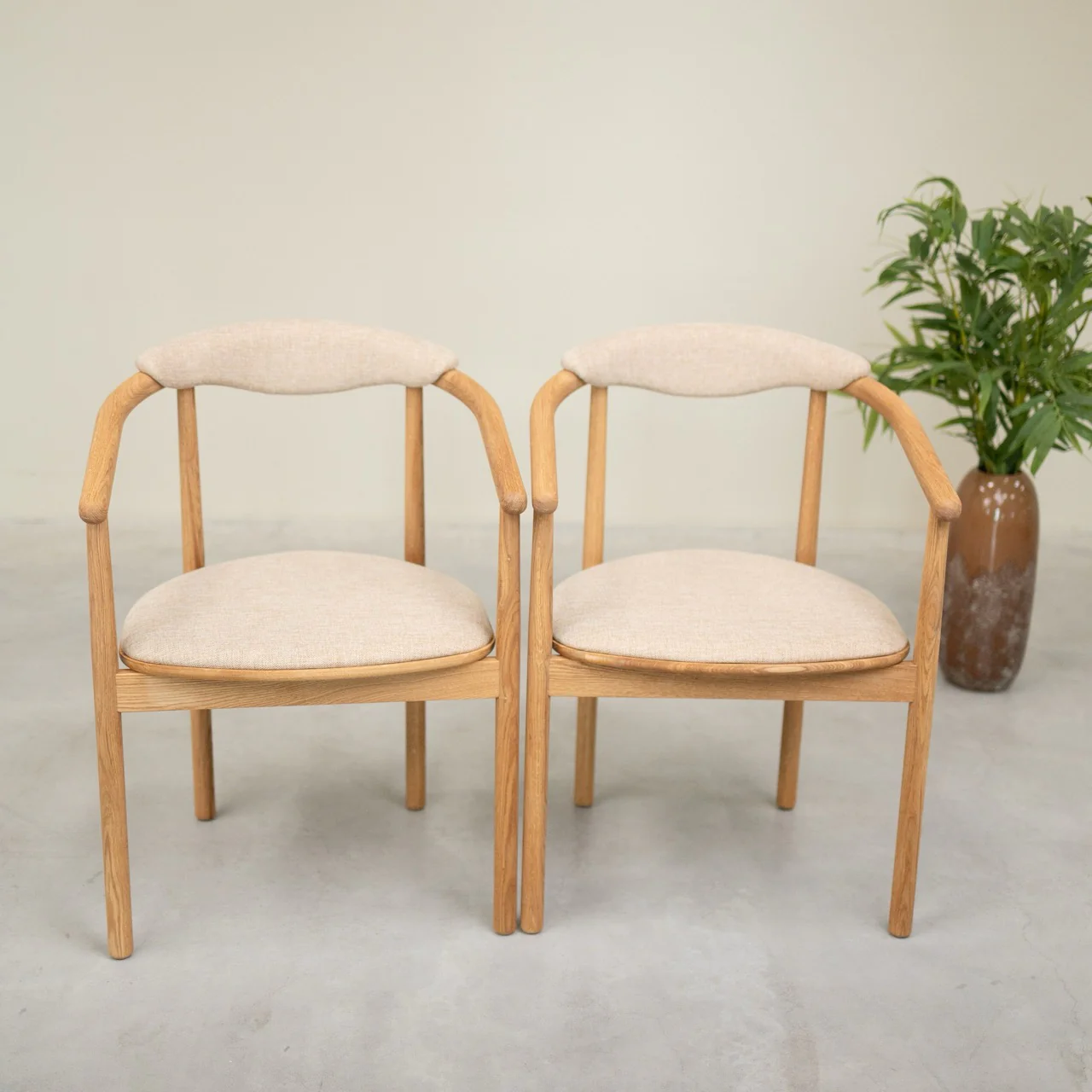 Chaise en bois massif de chêne Lord, revêtement - Lot de 2 ou 4 chaises - NordicStory - Image 6
