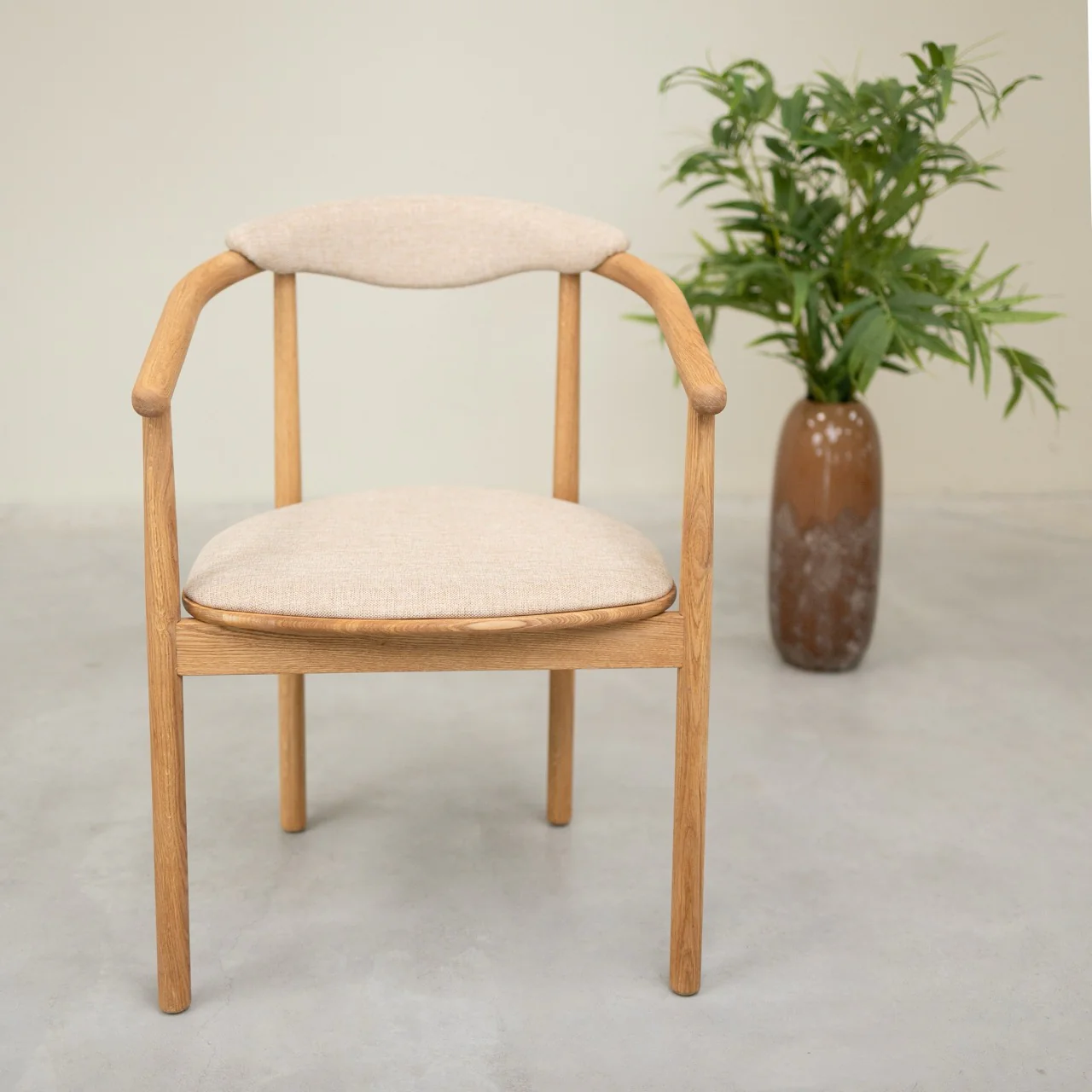 Chaise en bois massif de chêne Lord, revêtement - Lot de 2 ou 4 chaises - NordicStory - Image 8