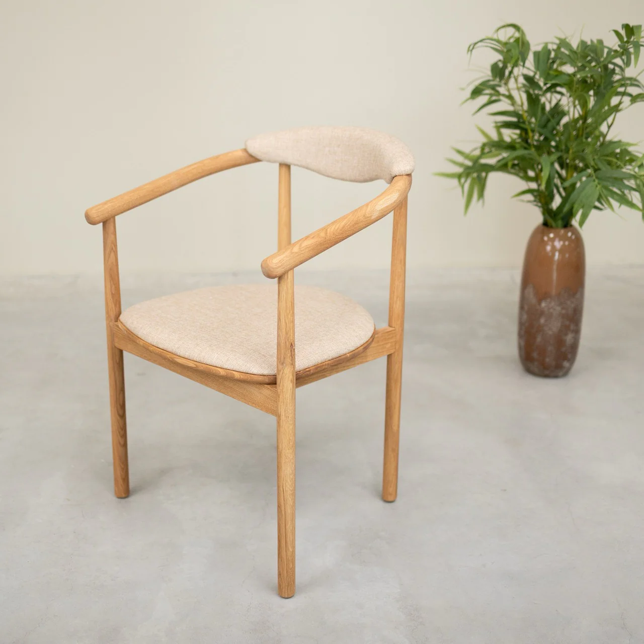 Chaise en bois massif de chêne Lord, revêtement - Lot de 2 ou 4 chaises - NordicStory - Image 9