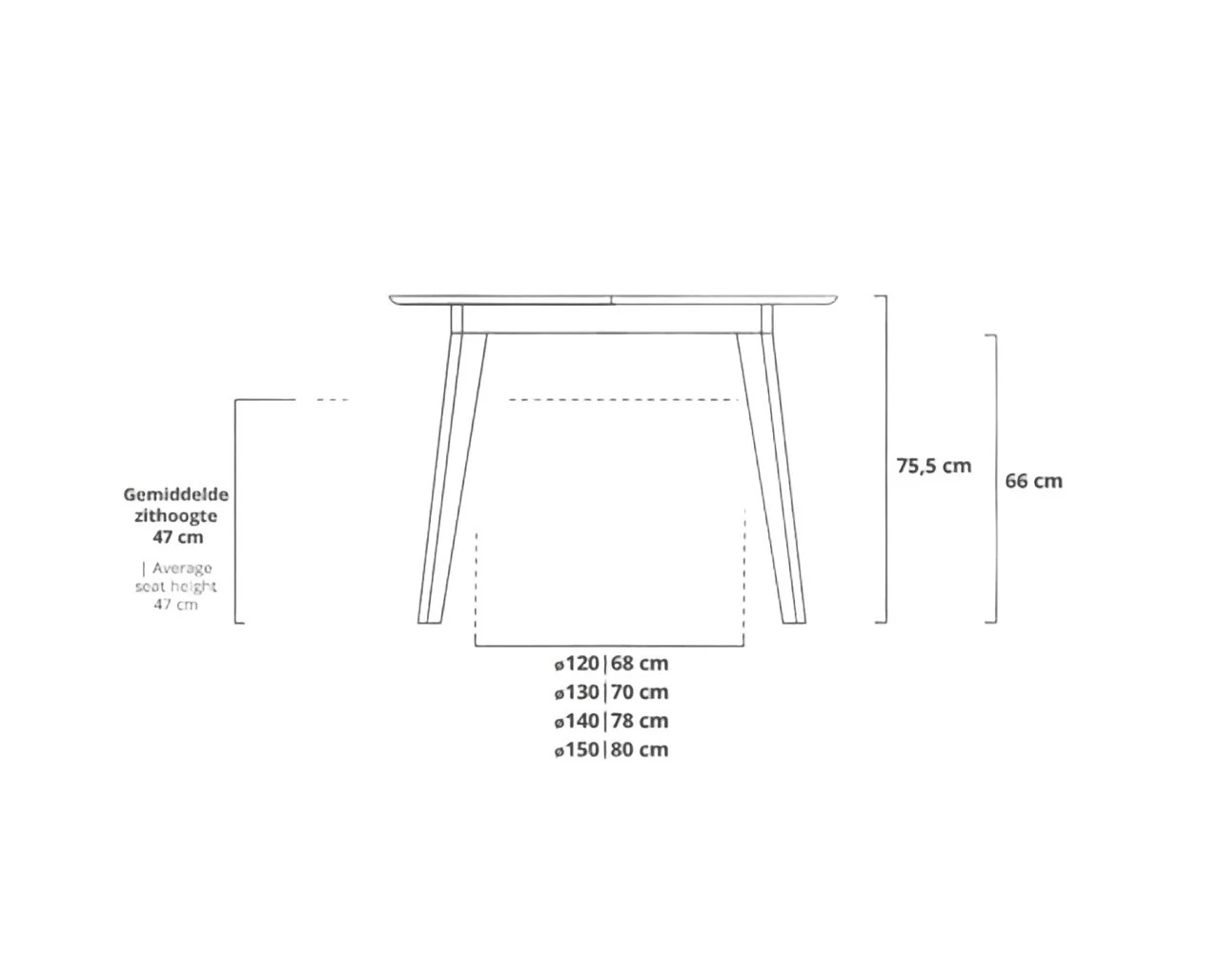 Table à manger extensible en bois massif SAGA - VESKOR - Image 7