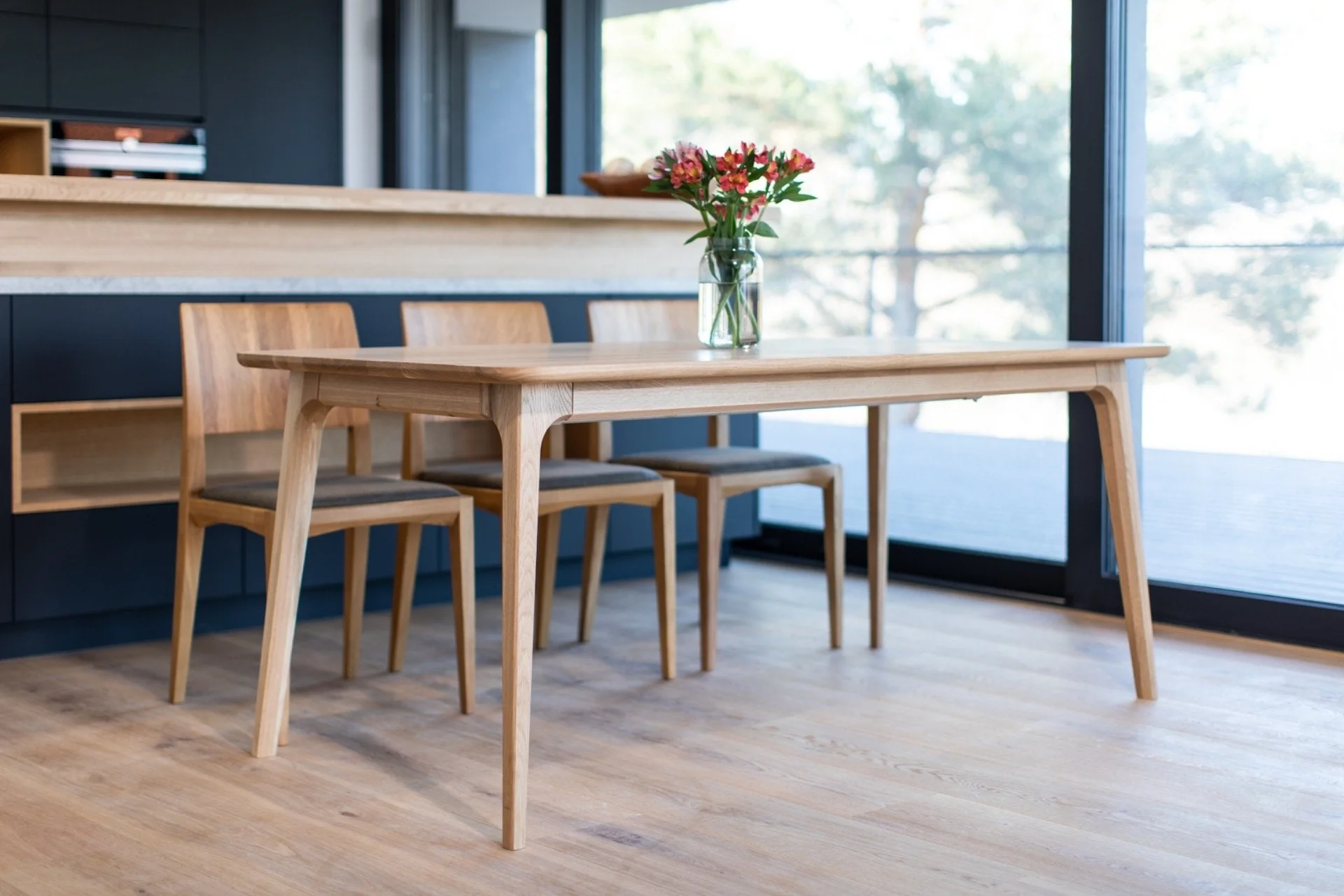 Table à manger extensible en bois massif TOKIO - VESKOR - Image 6