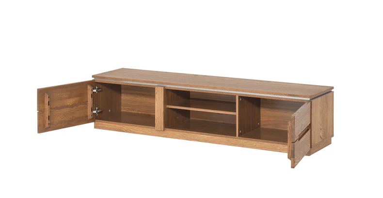 Meuble TV en bois de chêne Monténégro 25 - LoftStory - Image 3