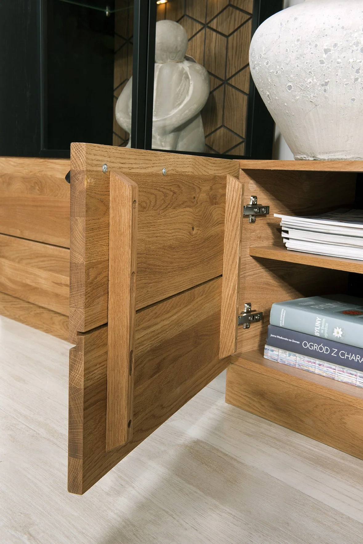 Meuble TV en bois de chêne Mozaik 25 - LoftStory - Image 4