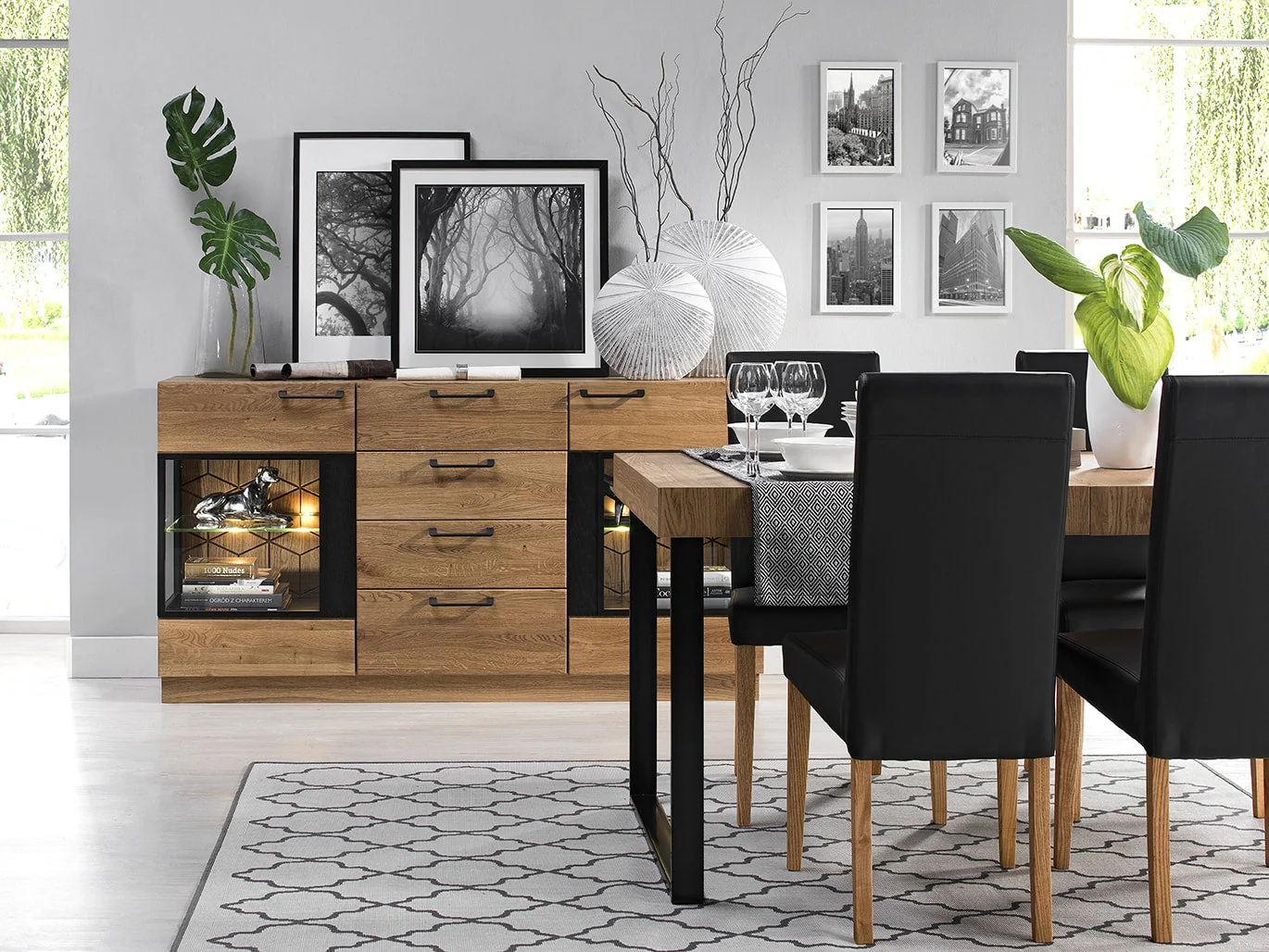 Table à manger extensible avec pieds en métal Mozaik 40 - LoftStory - Image 3