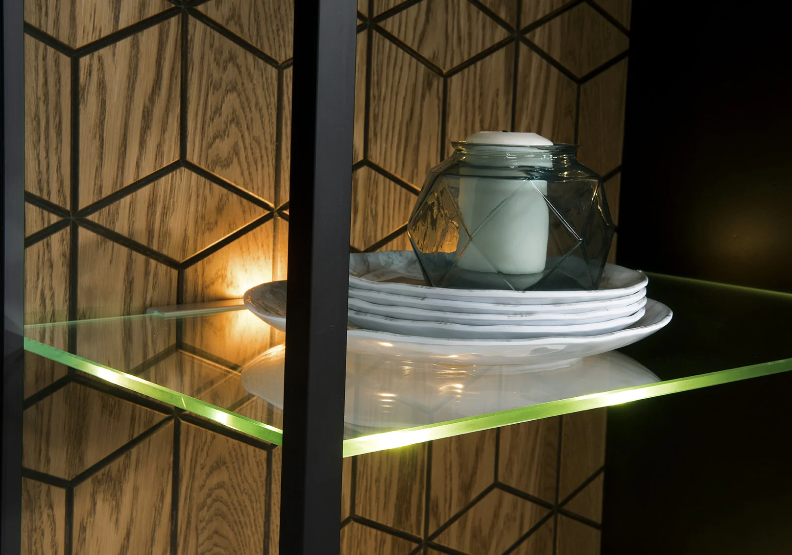 Vitrine en bois de chêne Mozaik 10 - LoftStory - Image 7