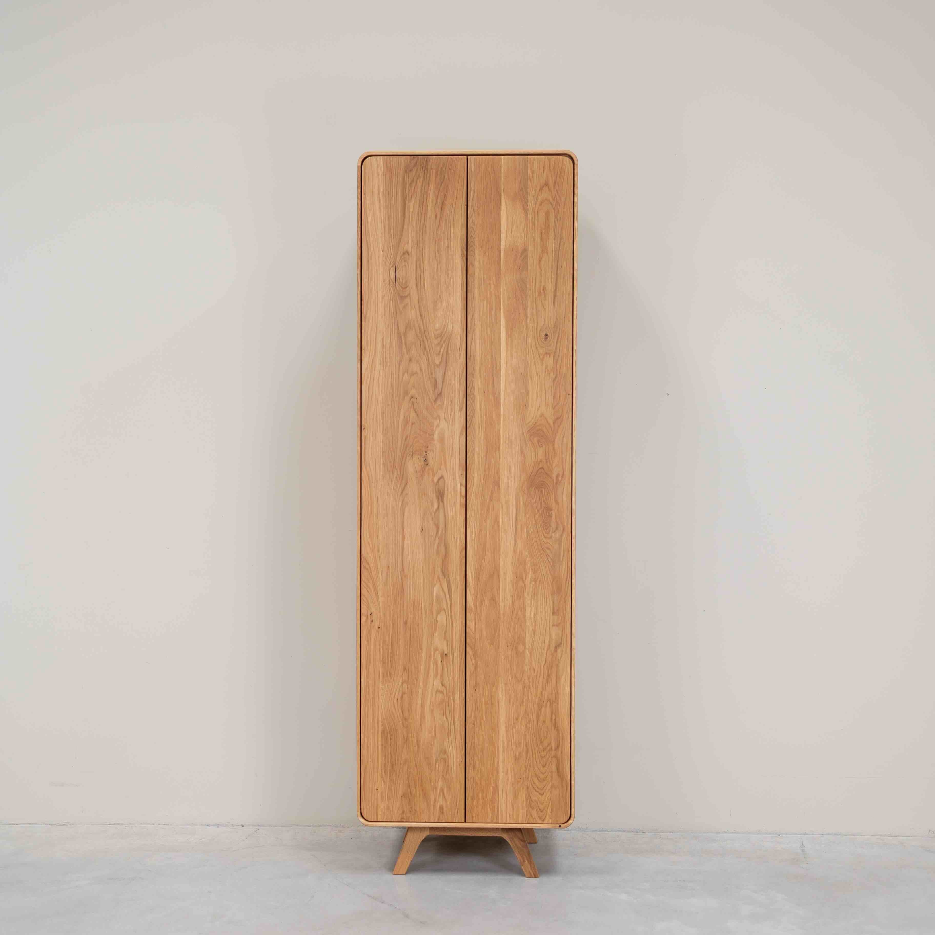 Armoire 2 portes en bois massif de chêne Genève - NordicStory - Image 5