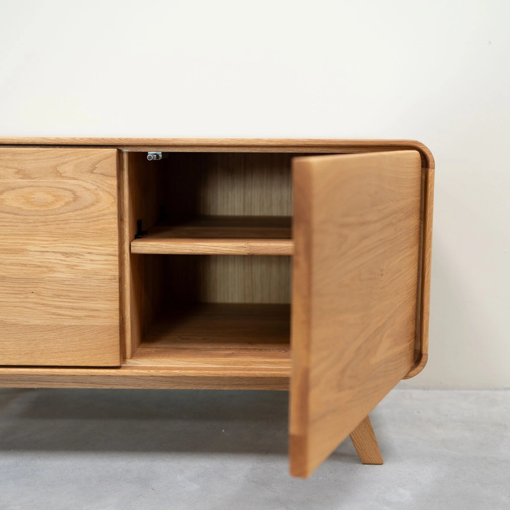 Banc avec rangement en bois massif de chêne Genève - NordicStory - Image 4
