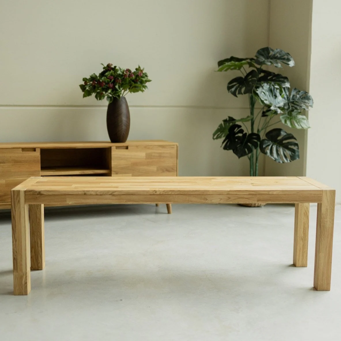 Banc rustique en bois massif de chêne Provence - NordicStory - Image 7
