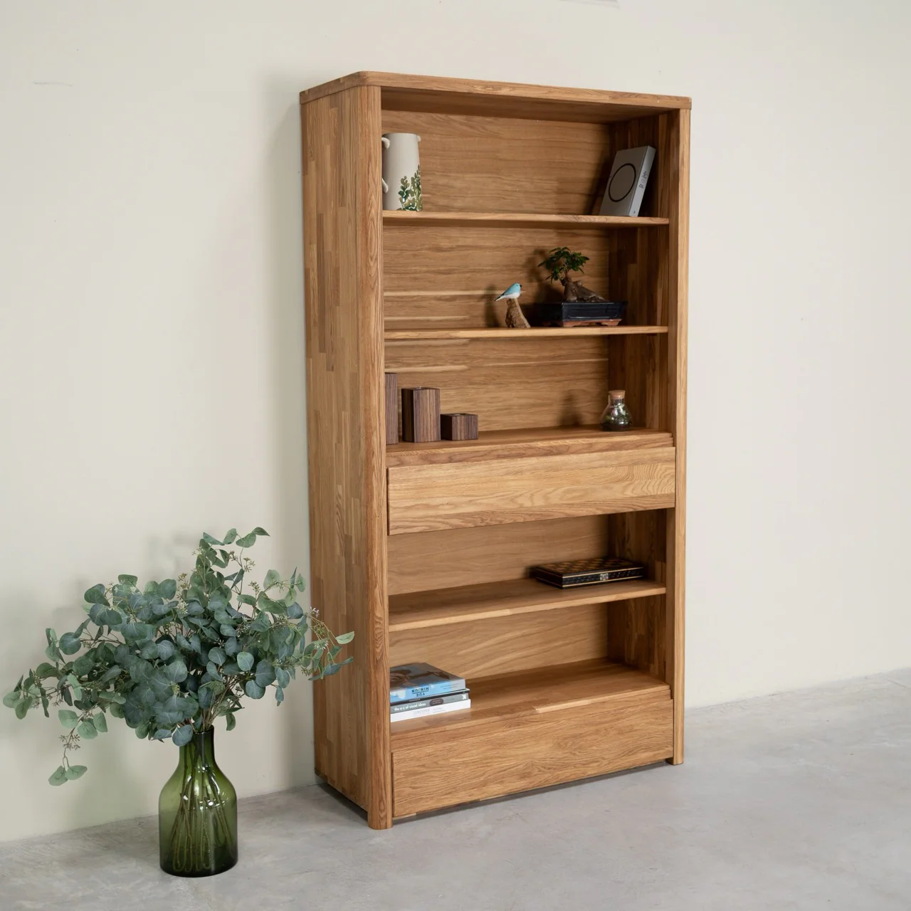 Bibliothèque en bois massif de chêne Elsa 2 - NordicStory - Image 4