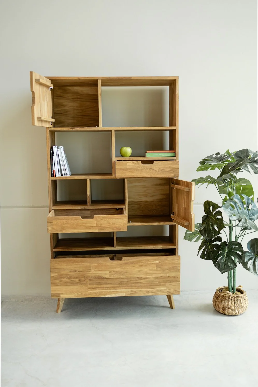 Bibliothèque en bois massif de chêne Escandi 3 - NordicStory - Image 4