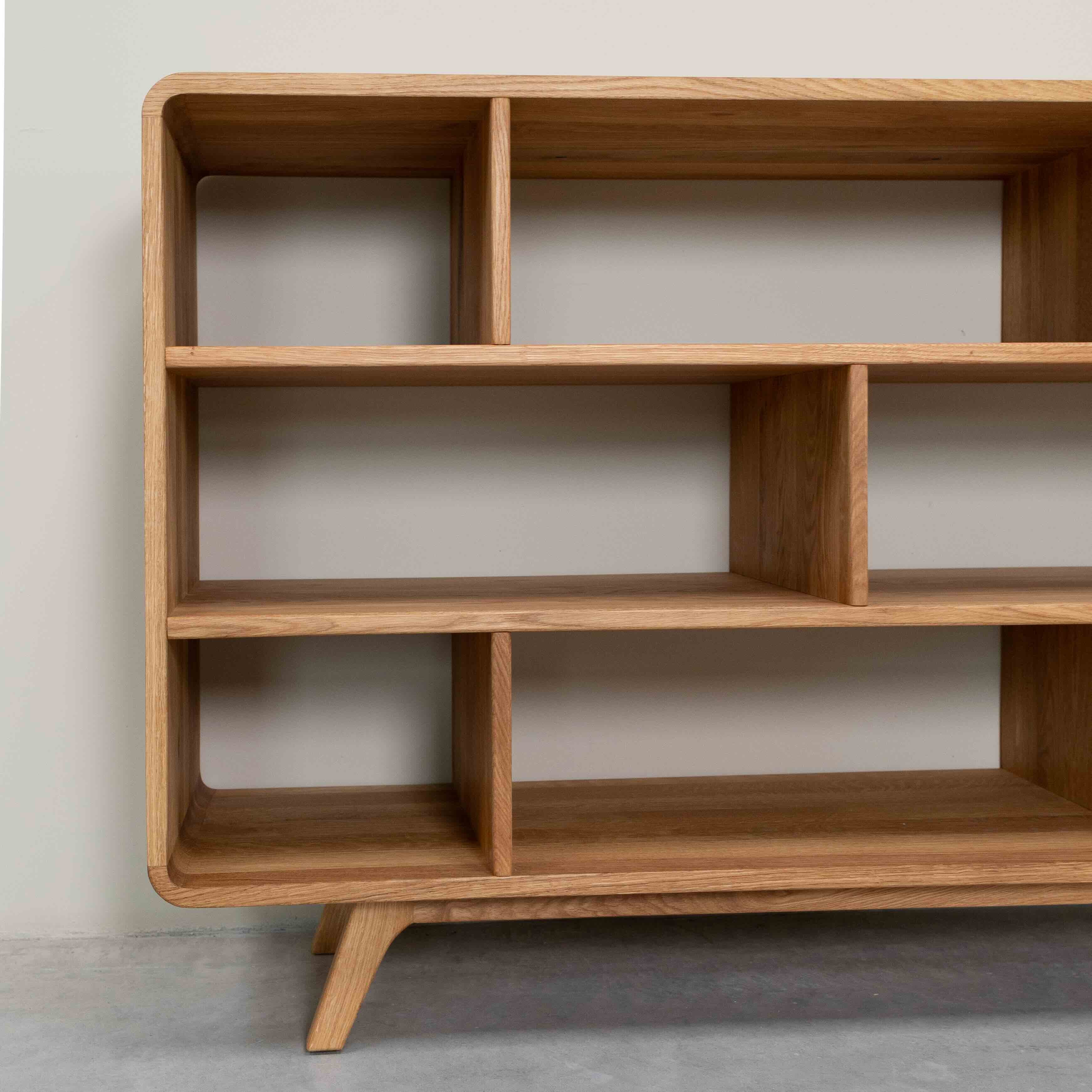 Bibliothèque en bois massif de chêne Genève 1 - NordicStory - Image 4