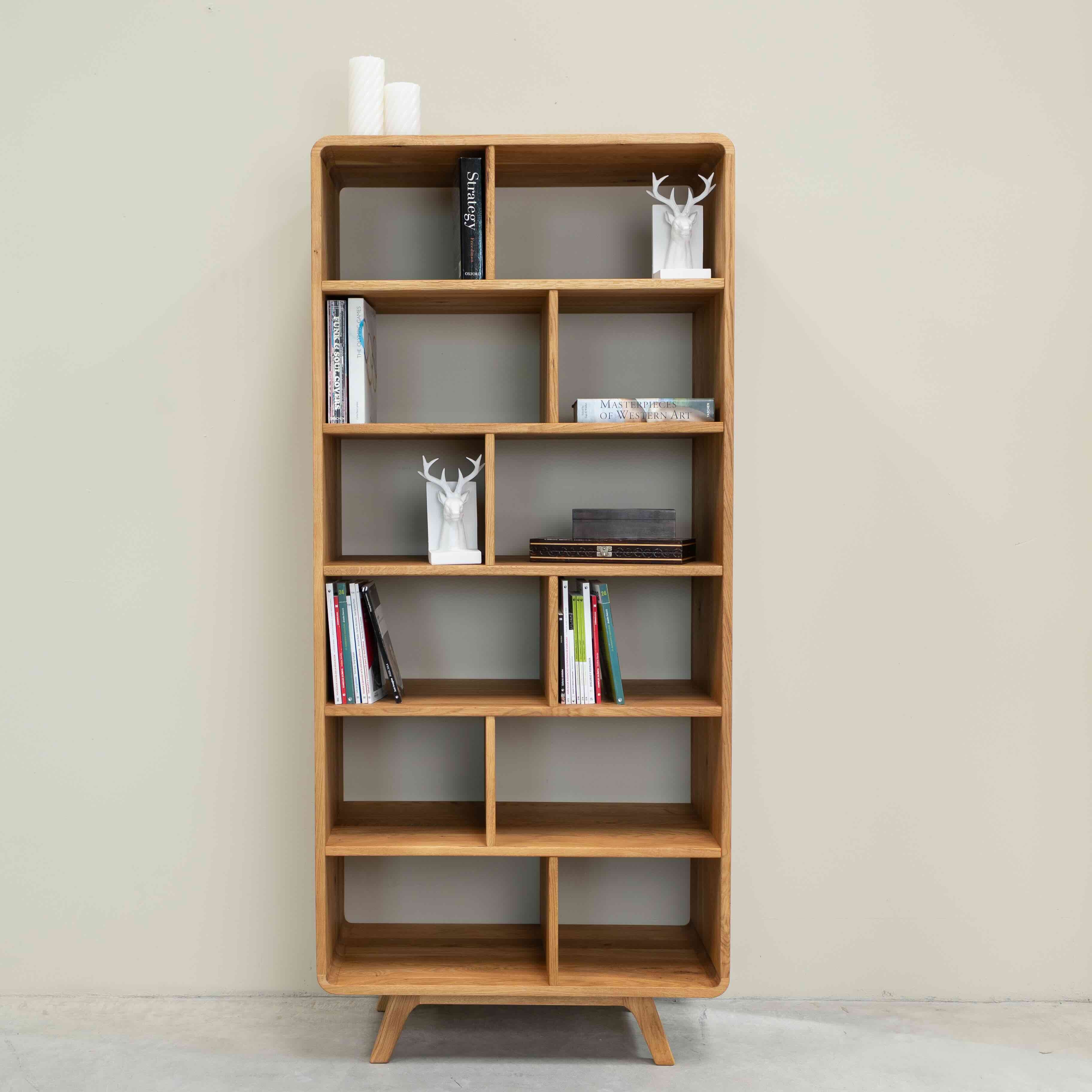 Bibliothèque en bois massif de chêne Genève 2 - NordicStory - Image 4