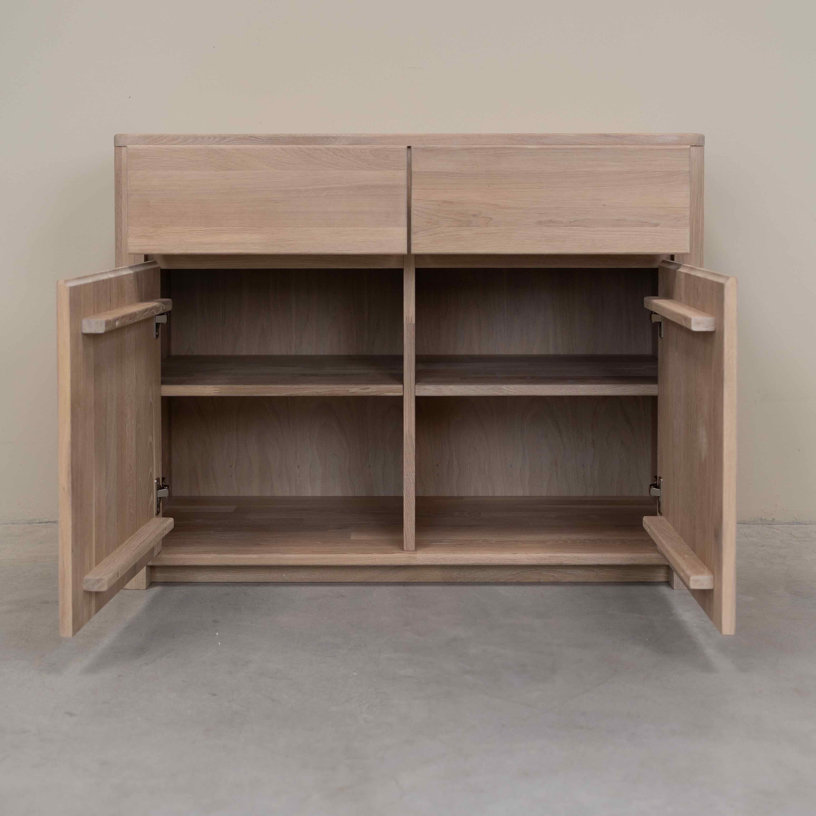 Buffet commode en bois massif de chêne Elsa 2 - NordicStory - Image 4
