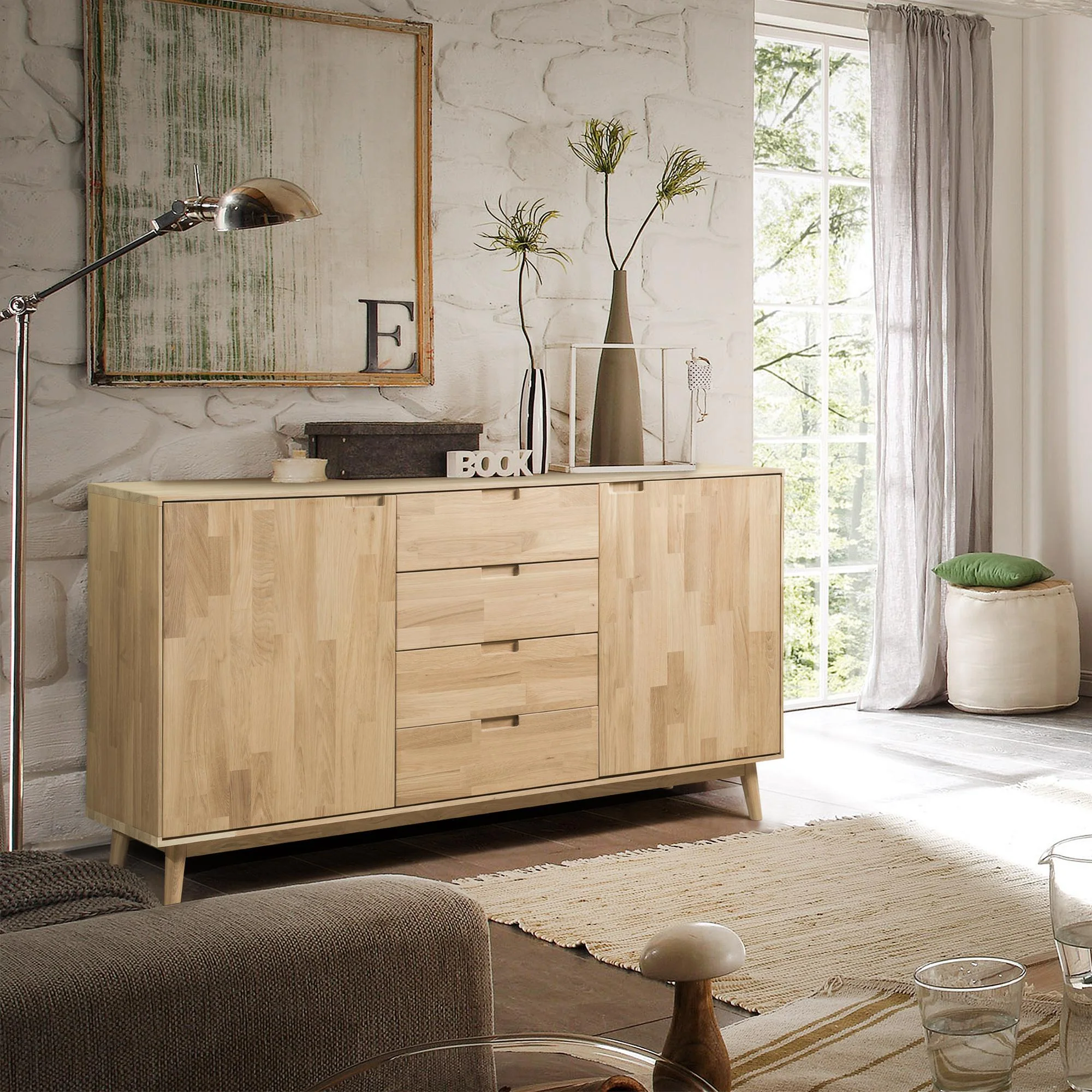 Buffet en bois massif de chêne Escandi 3 - NordicStory - Image 18
