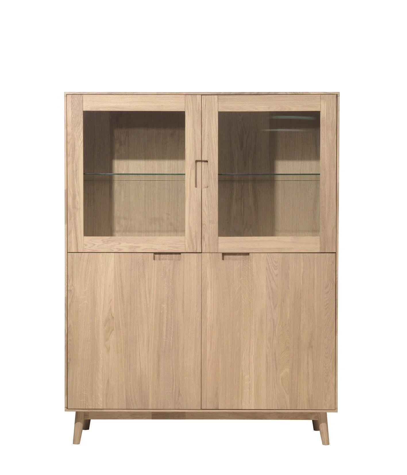 Buffet vitrine en bois massif de chêne Escandi 3 - NordicStory - Image 14