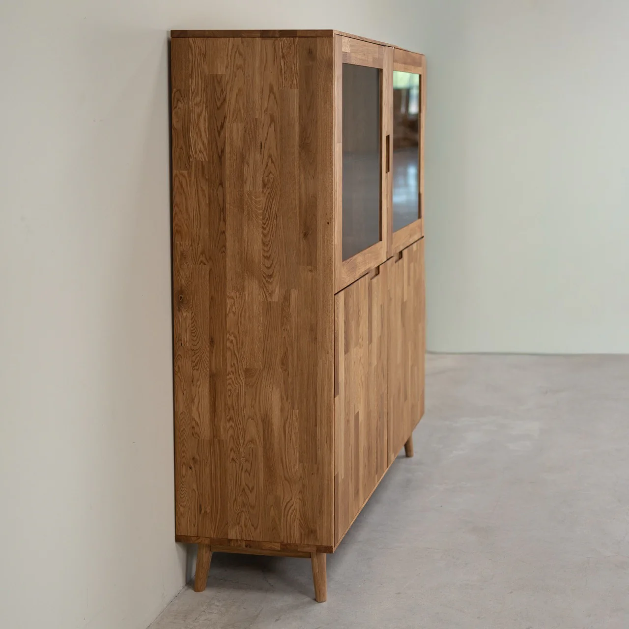 Buffet vitrine en bois massif de chêne Escandi 3 - NordicStory - Image 7