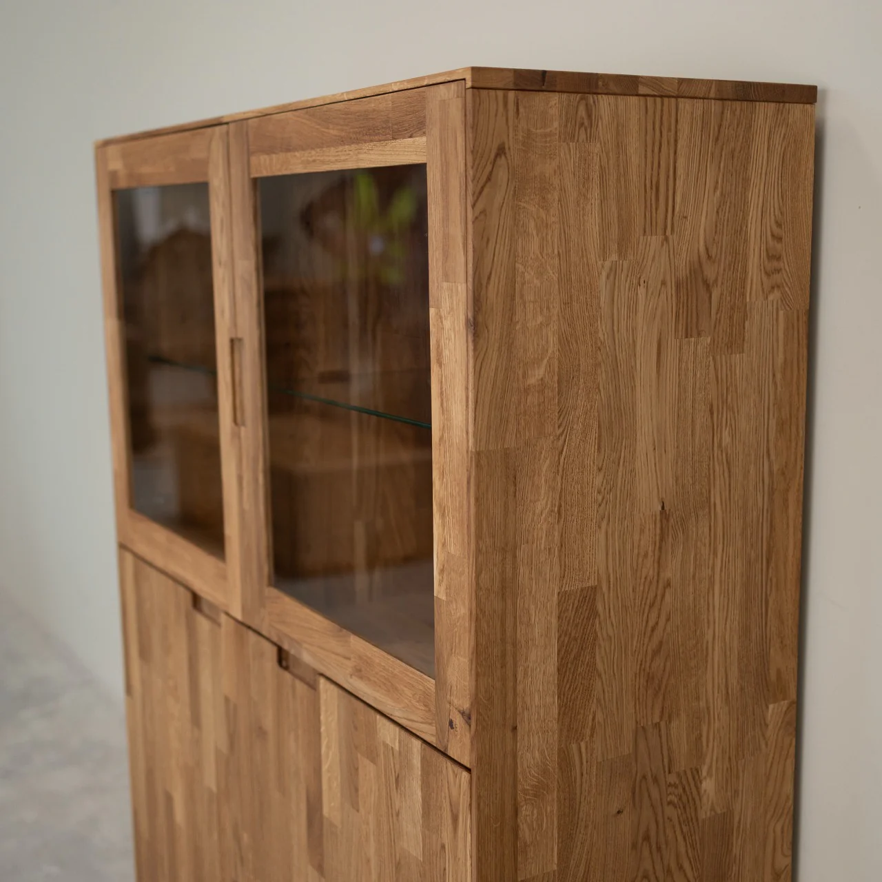 Buffet vitrine en bois massif de chêne Escandi 3 - NordicStory - Image 9