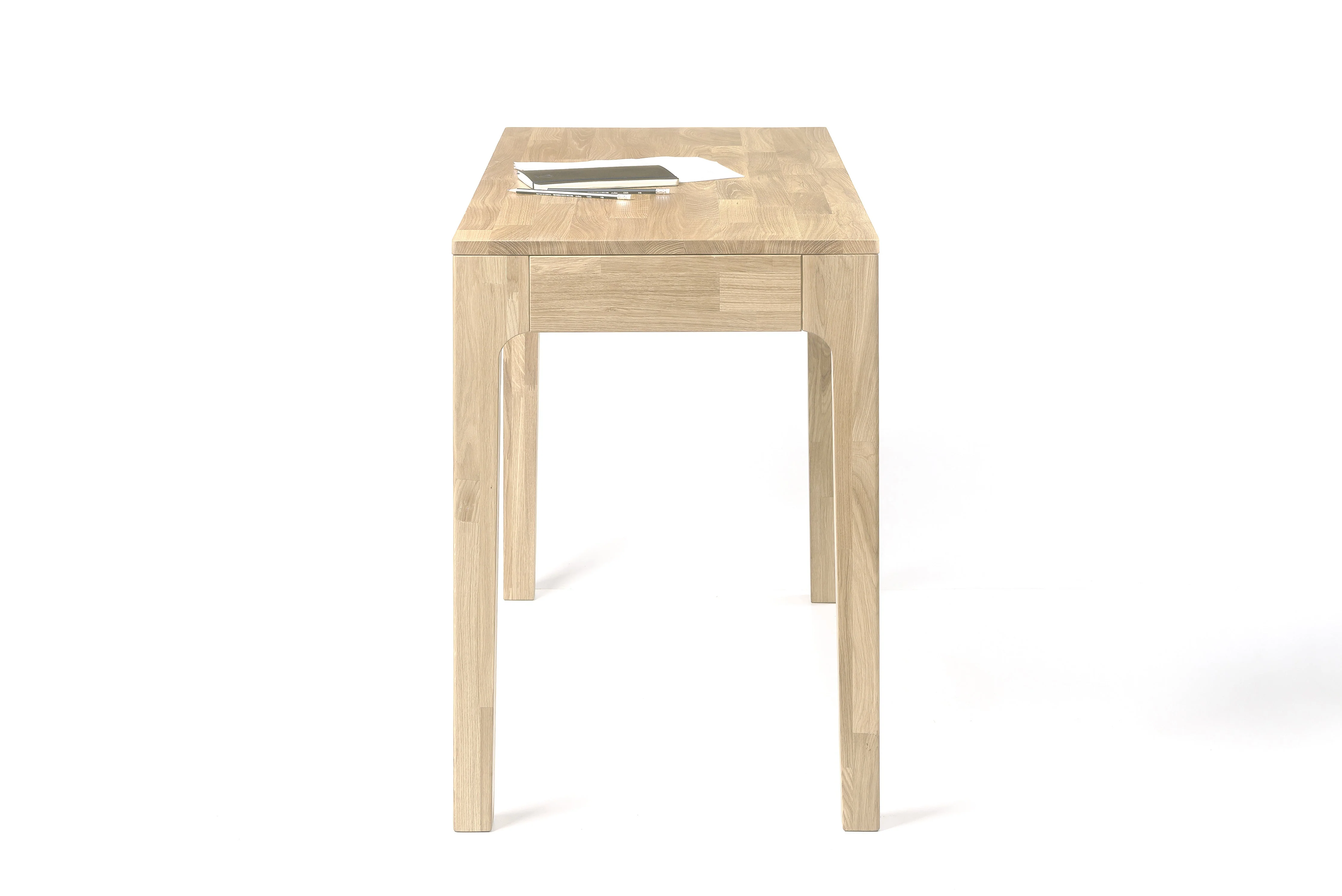 Bureau console en bois massif de chêne Axel I - NordicStory - Image 12