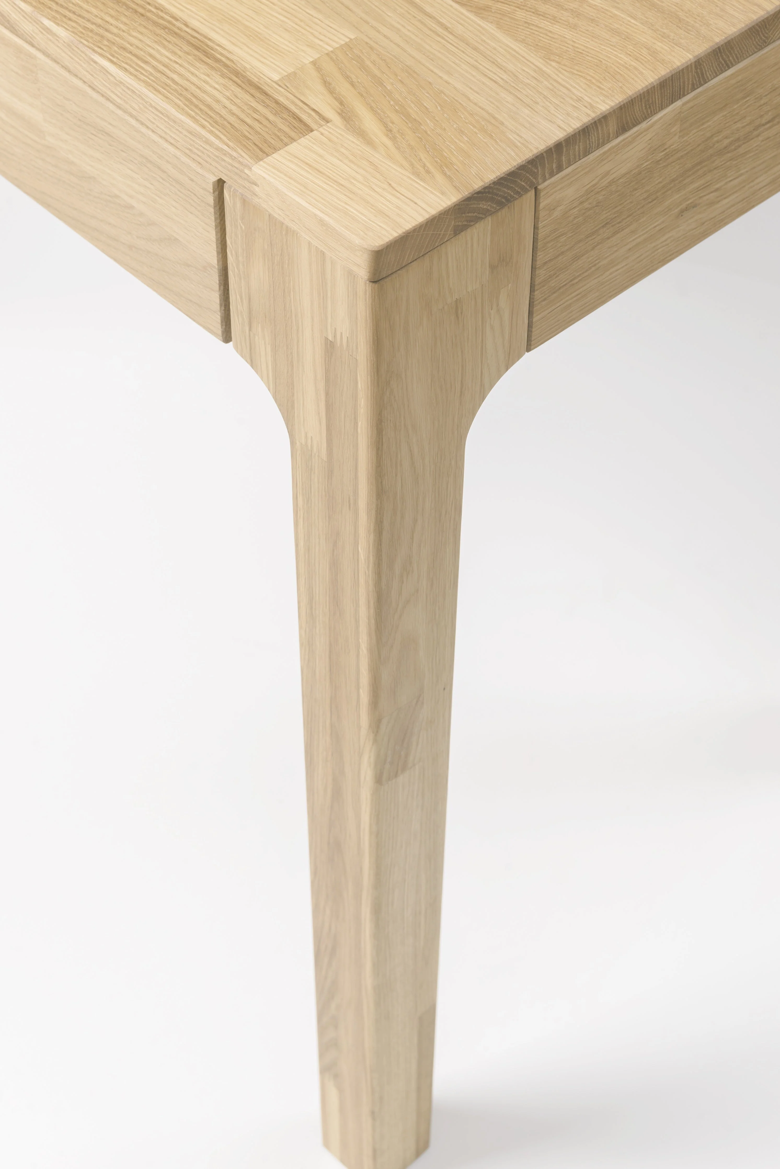 Bureau console en bois massif de chêne Axel I - NordicStory - Image 14