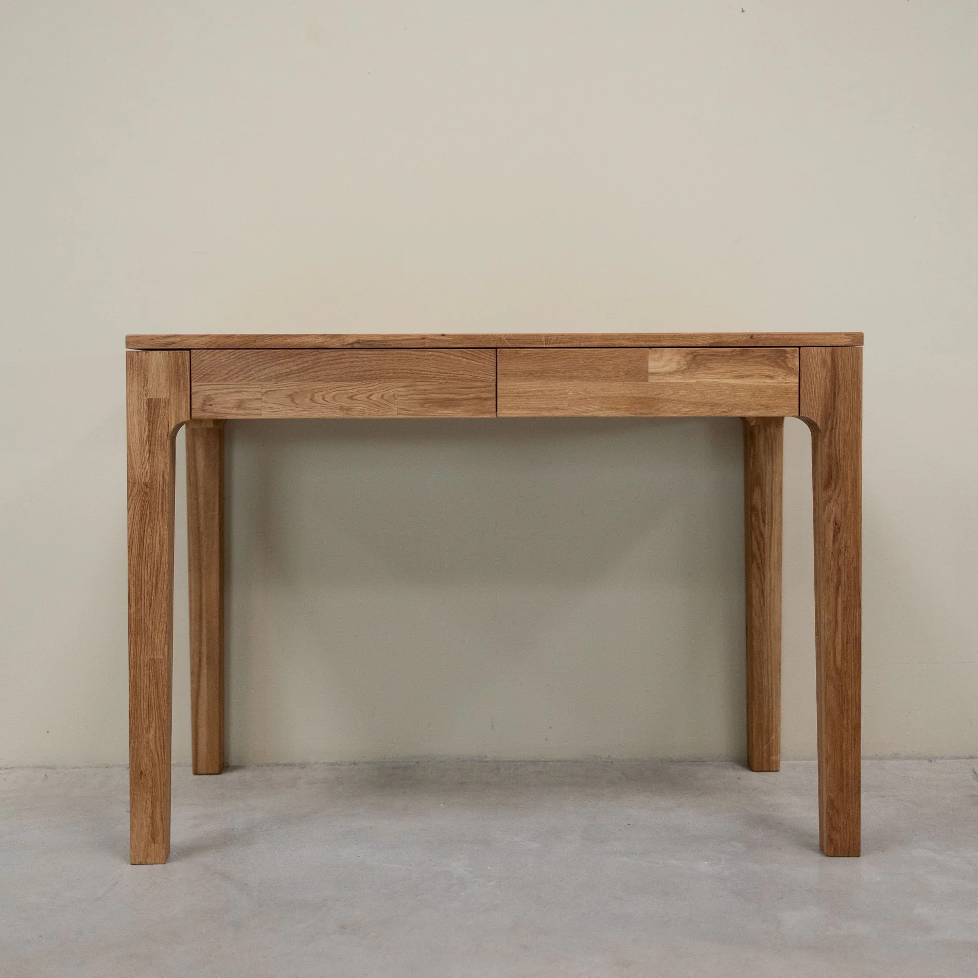 Bureau console en bois massif de chêne Axel I - NordicStory - Image 3