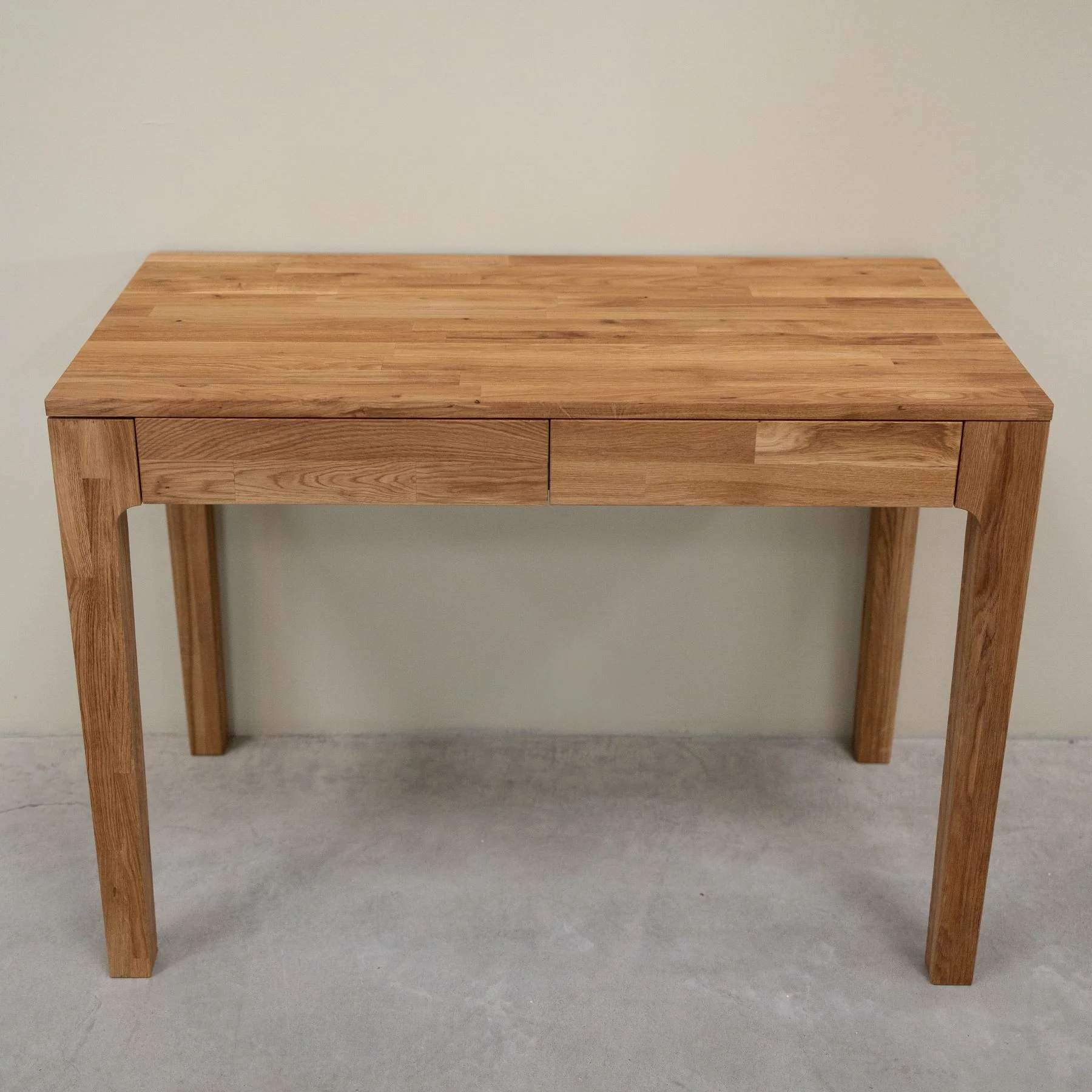 Bureau console en bois massif de chêne Axel I - NordicStory - Image 4