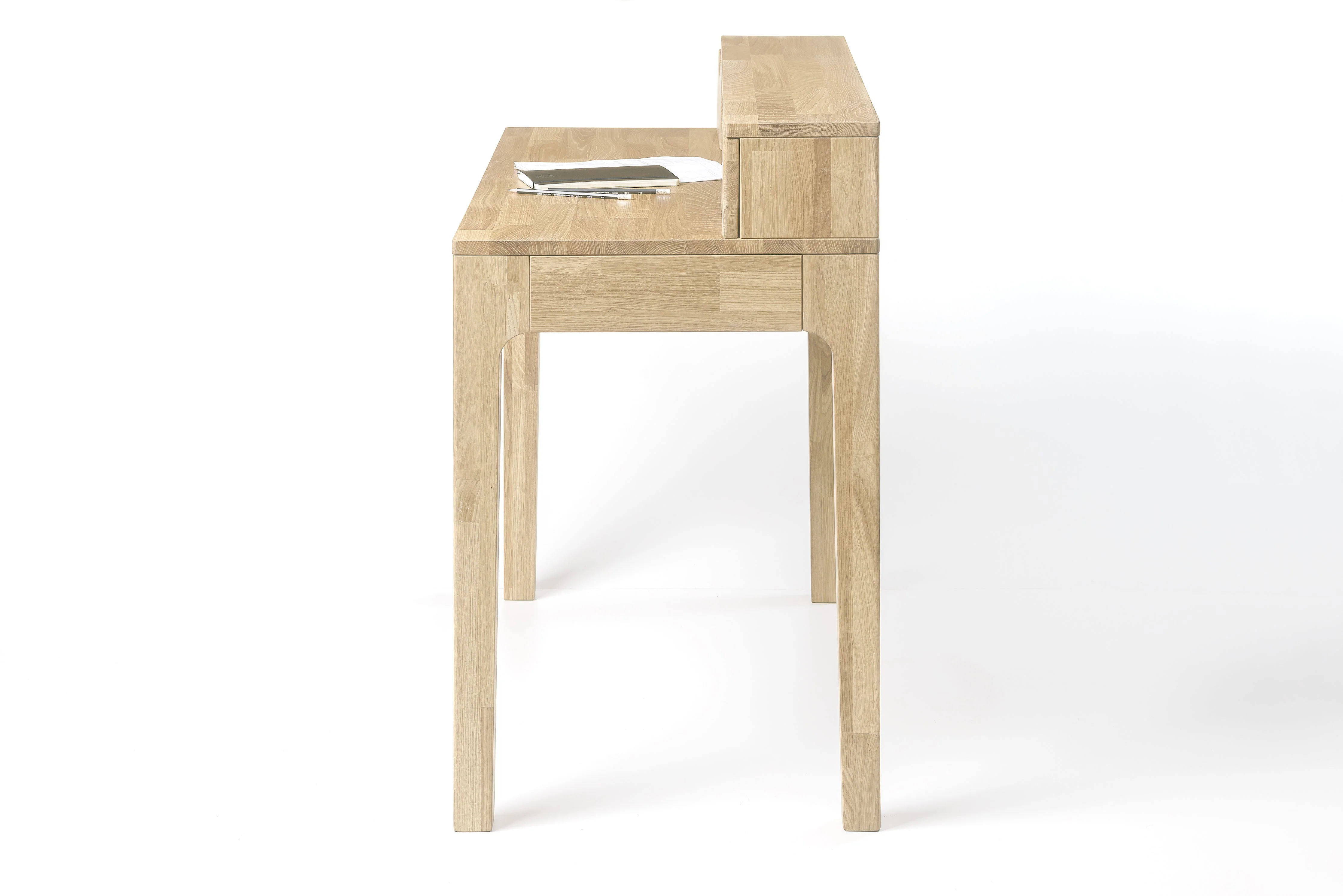 Bureau console en bois massif de chêne Axel II – NordicStory - Image 12