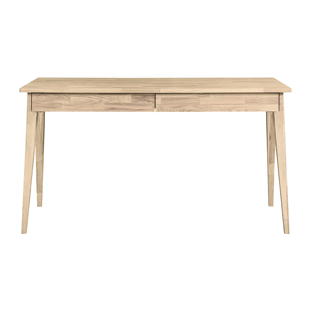 Bureau console en bois massif de chêne Berg - NordicStory - Image 7