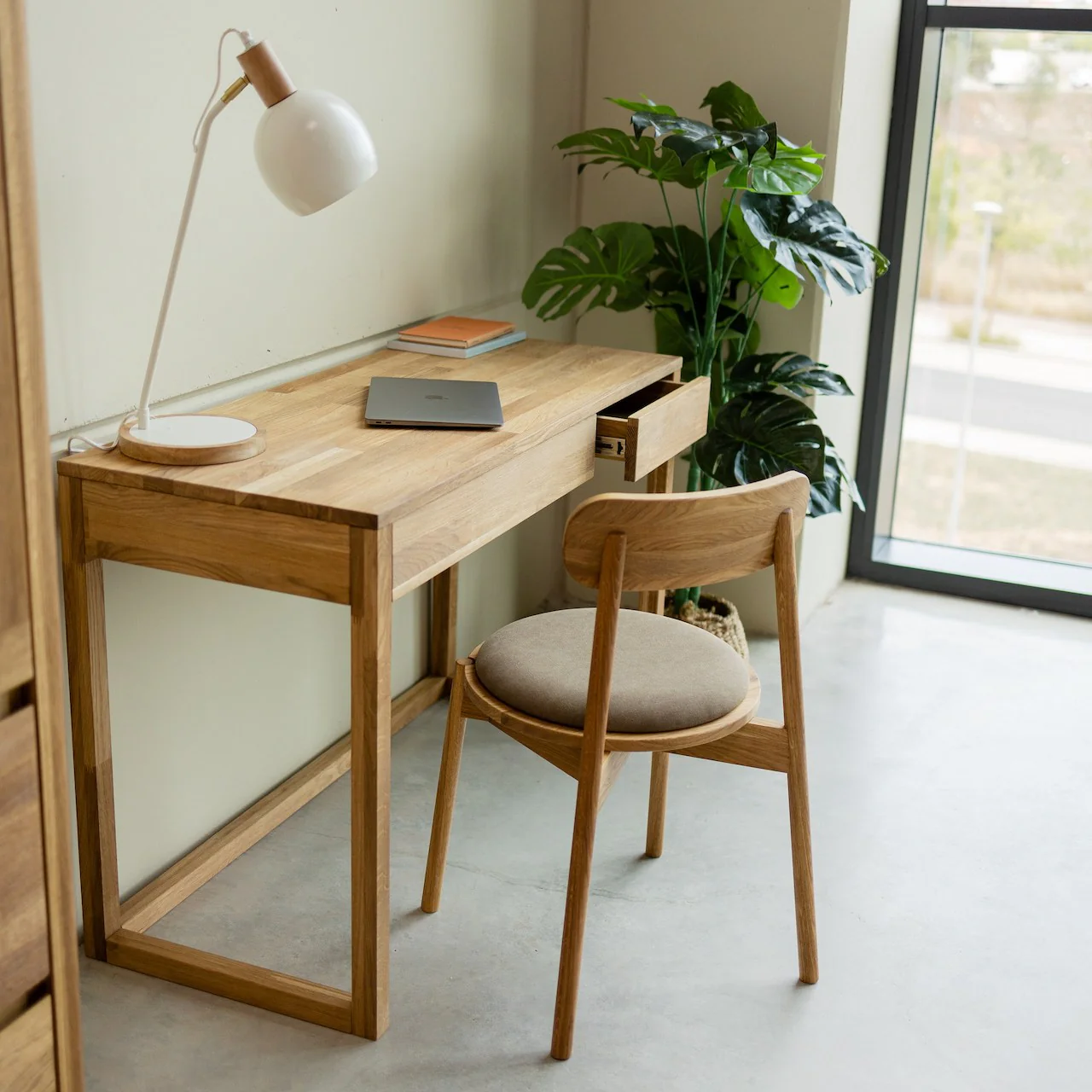 Bureau console en bois massif de chêne Danemark  - NordicStory - Image 3