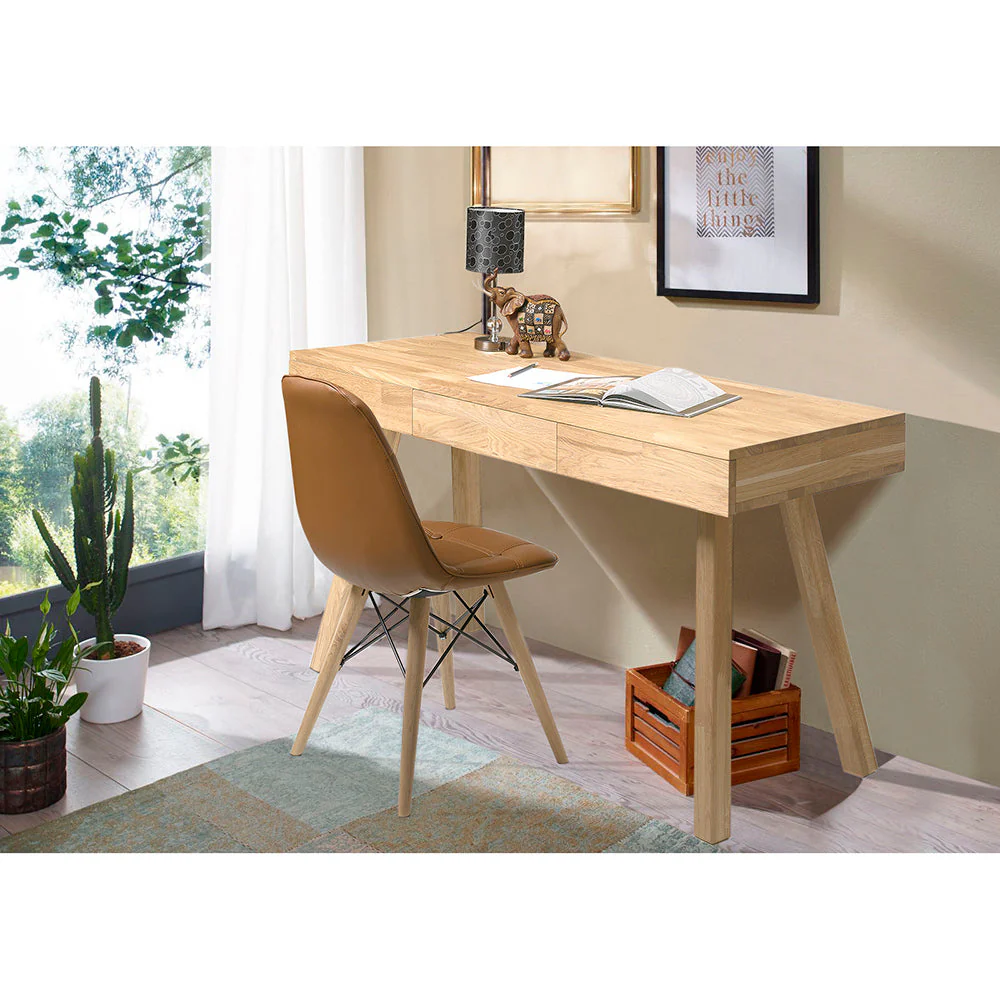 Bureau console en bois massif de chêne Einstein I  - NordicStory - Image 14