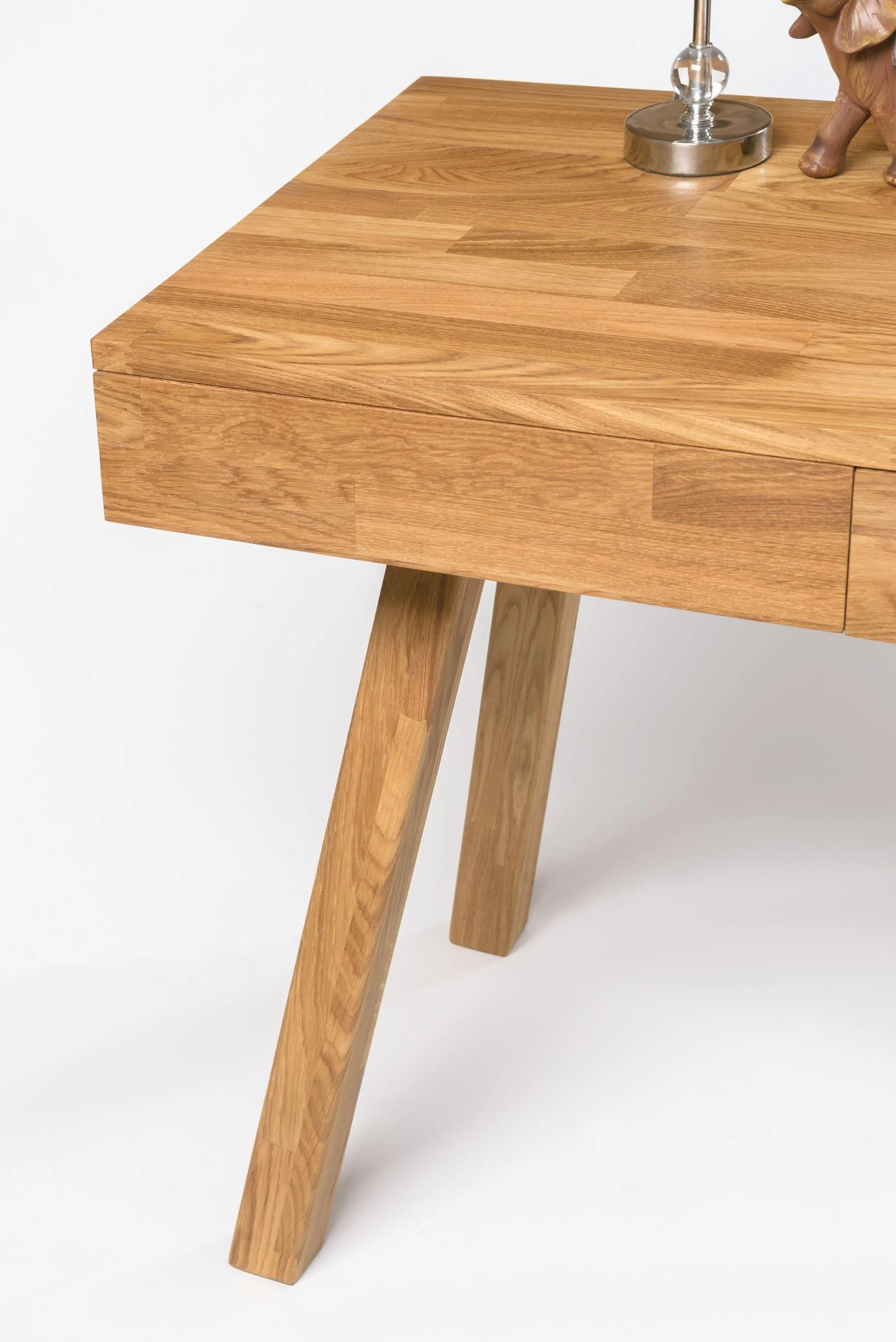 Bureau console en bois massif de chêne Einstein I  - NordicStory - Image 9