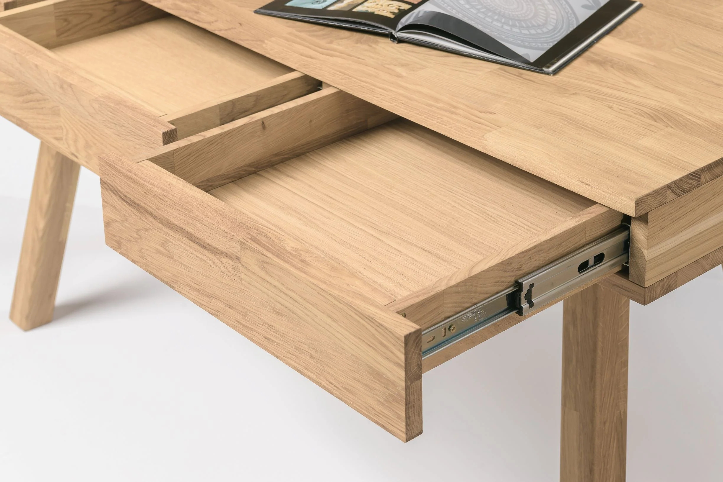 Bureau console en bois massif de chêne Einstein II - NordicStory - Image 19