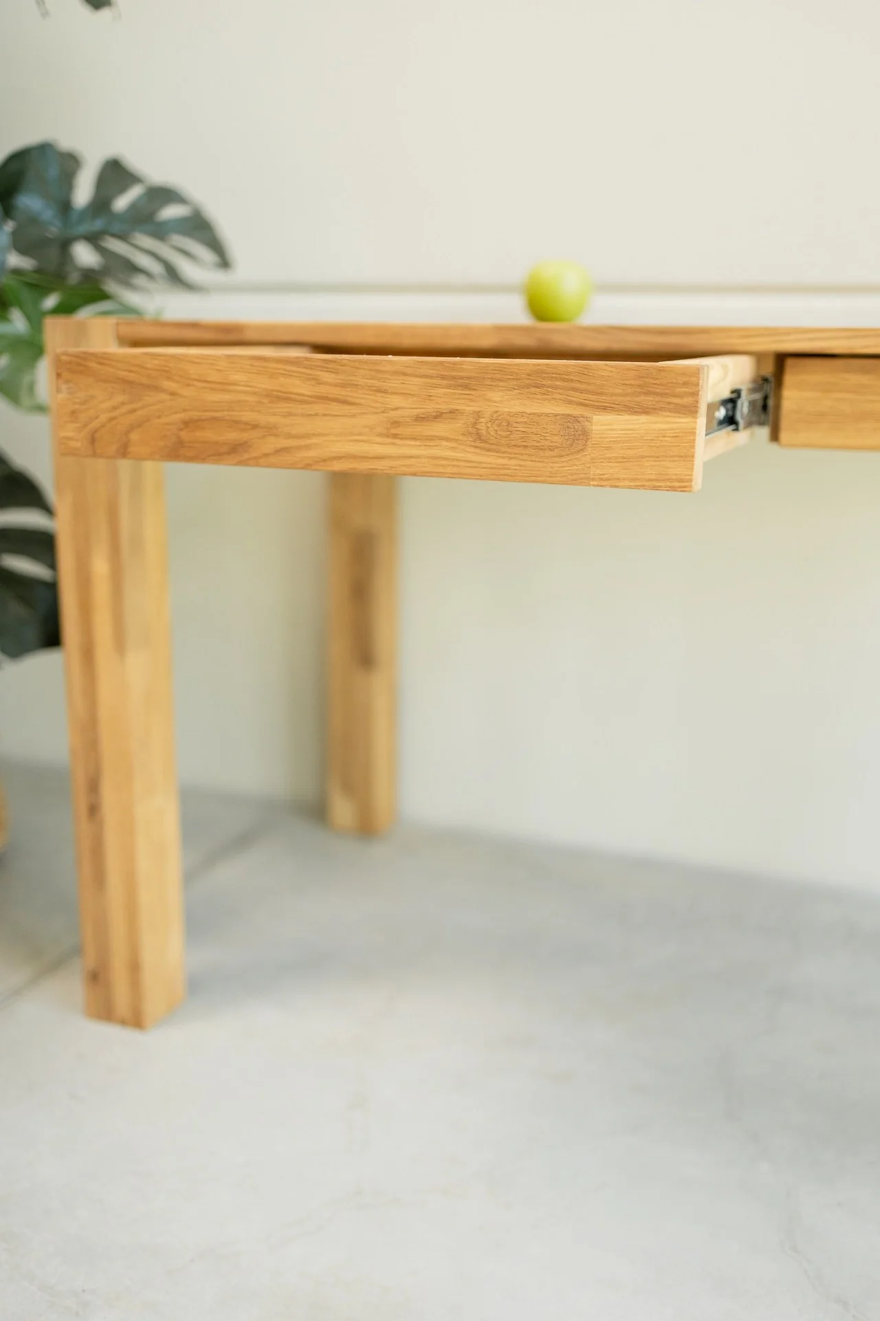 Bureau console en bois massif de chêne Royal - NordicStory - Image 5