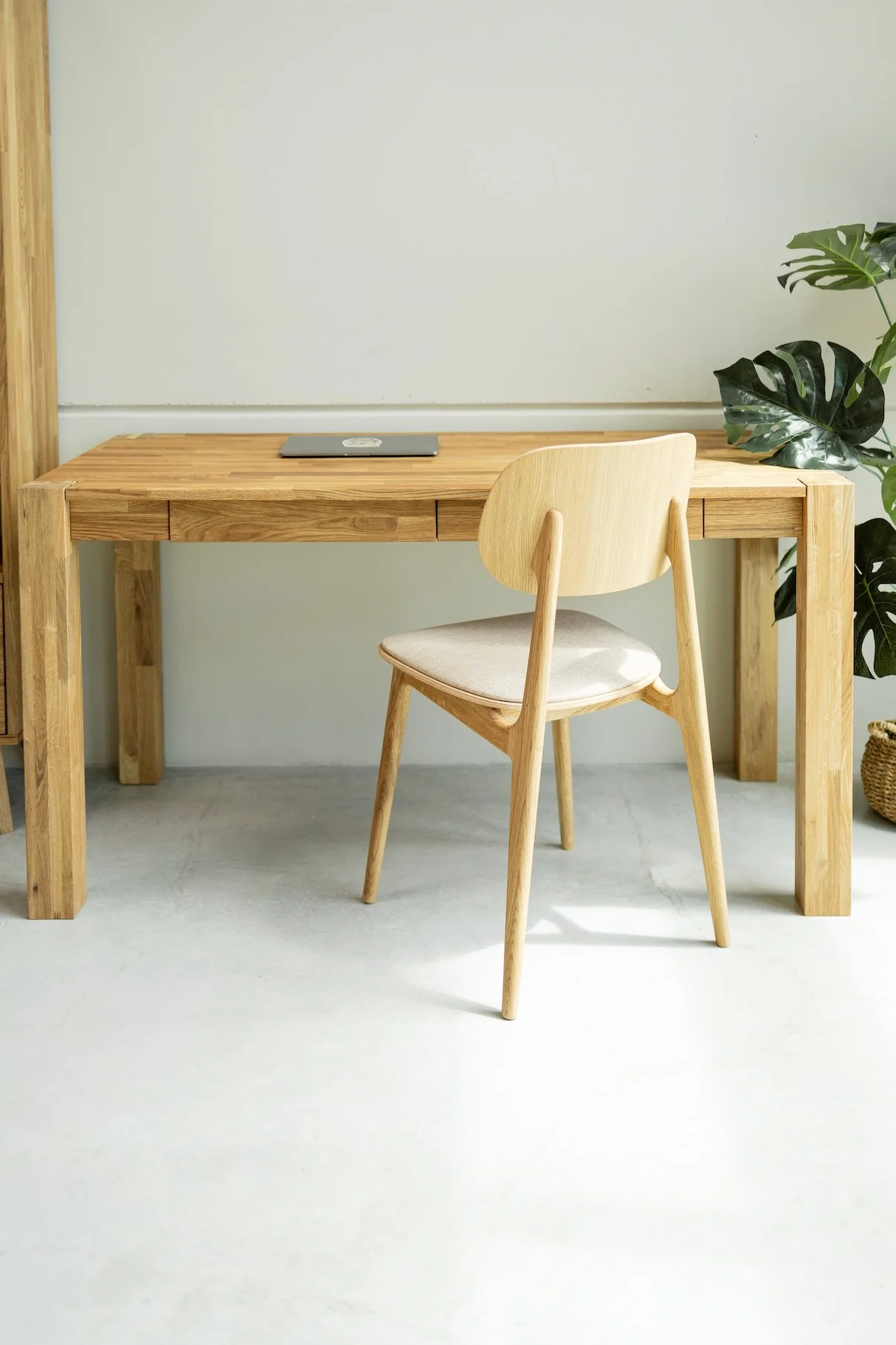 Bureau console en bois massif de chêne Royal - NordicStory - Image 7