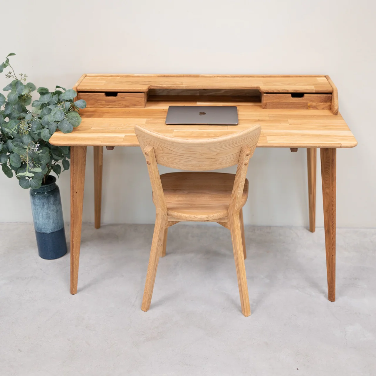 Bureau en bois massif de chêne Ana - NordicStory - Image 2