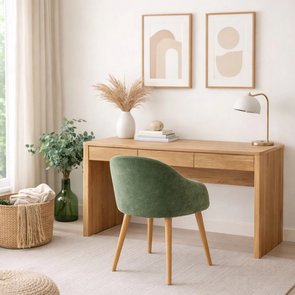 Bureau en bois massif de chêne Elsa  - NordicStory - Image 10