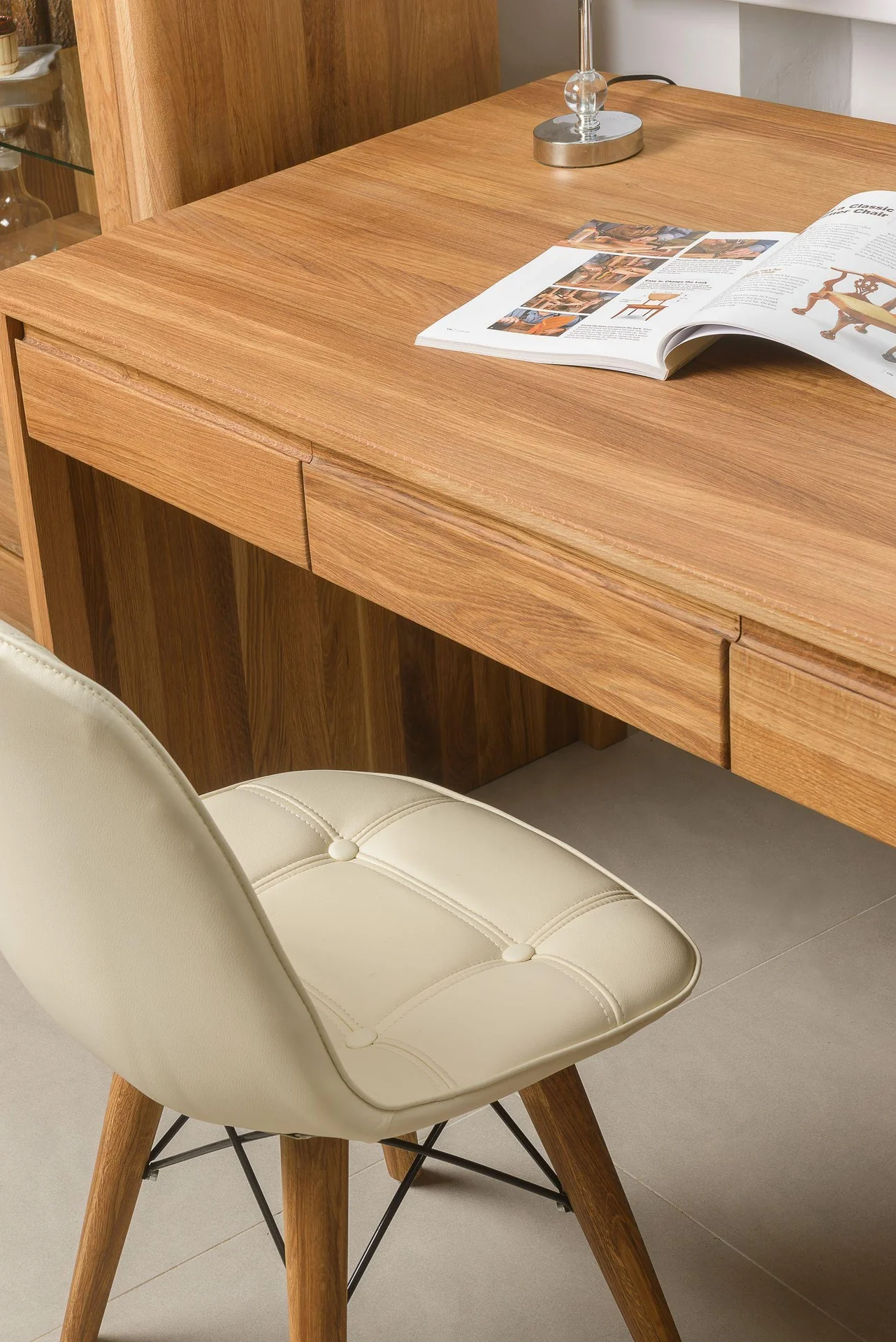 Bureau en bois massif de chêne Elsa  - NordicStory - Image 11